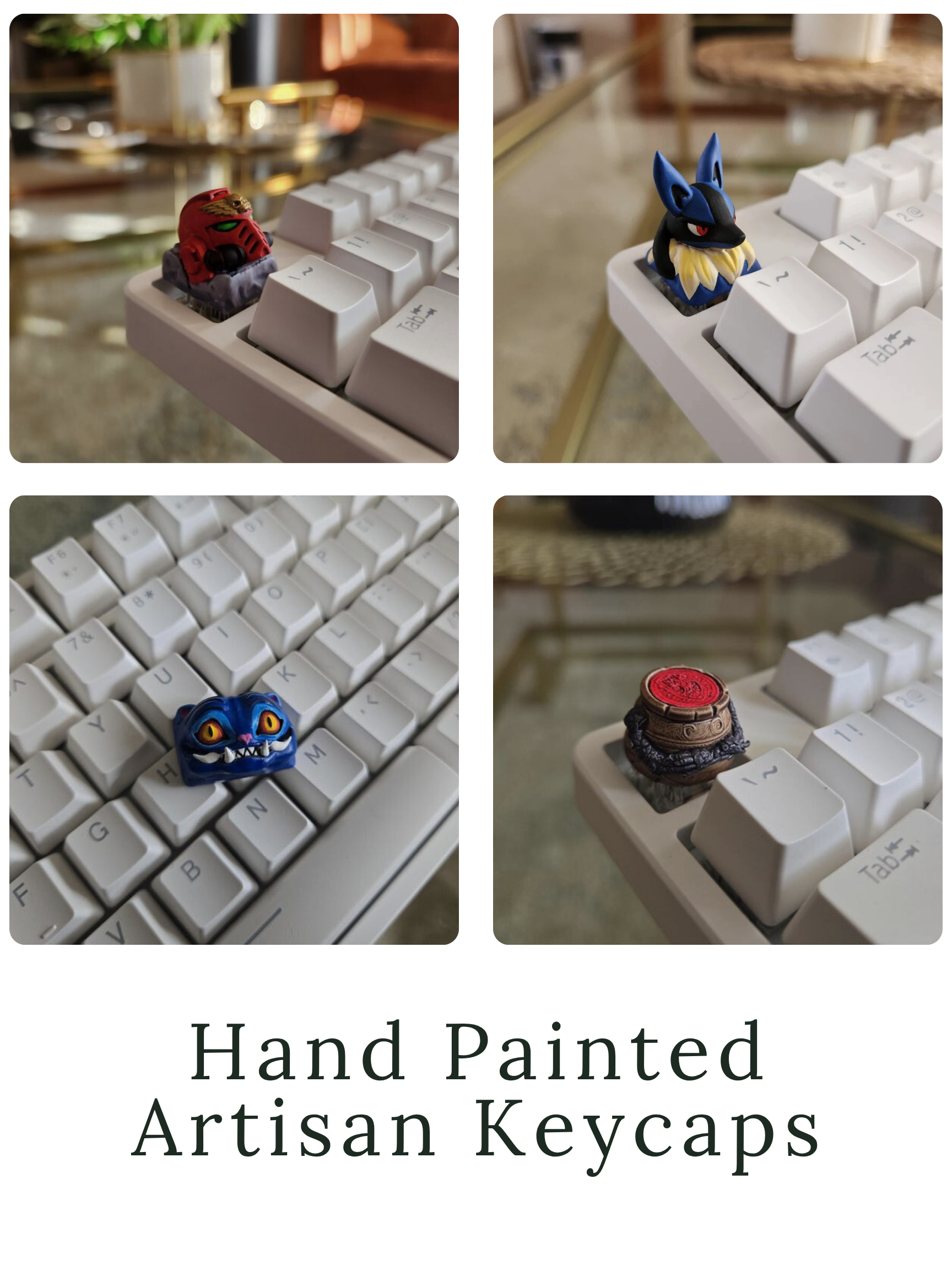 Hand Painted Artisian Keycaps