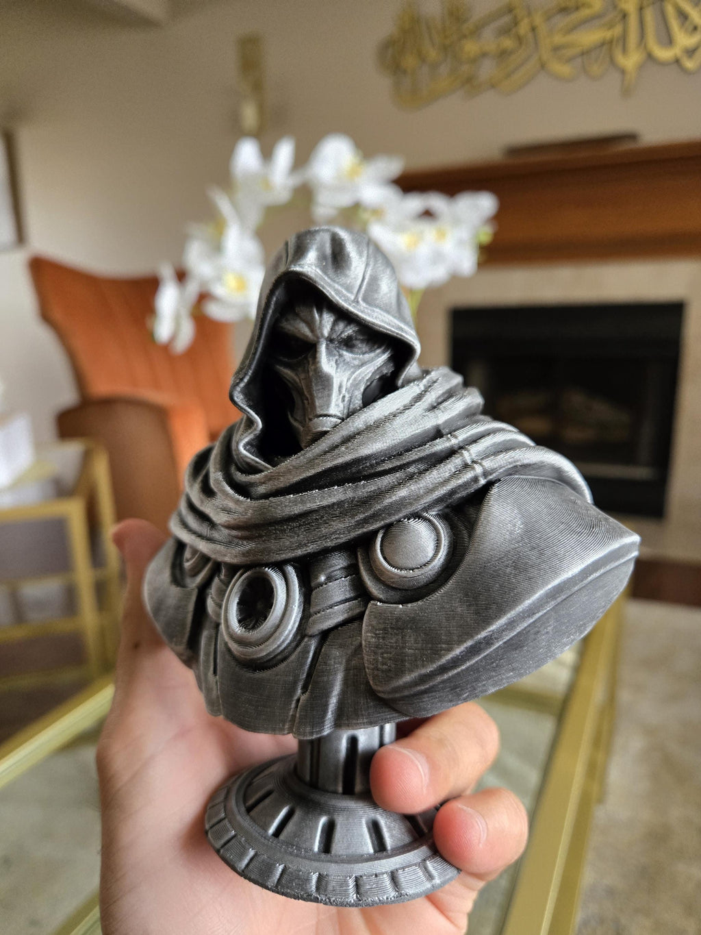 Doom Comic Bust Figure - Perfect for Comic Collectors! - Hand Painted, 5.5" Tall