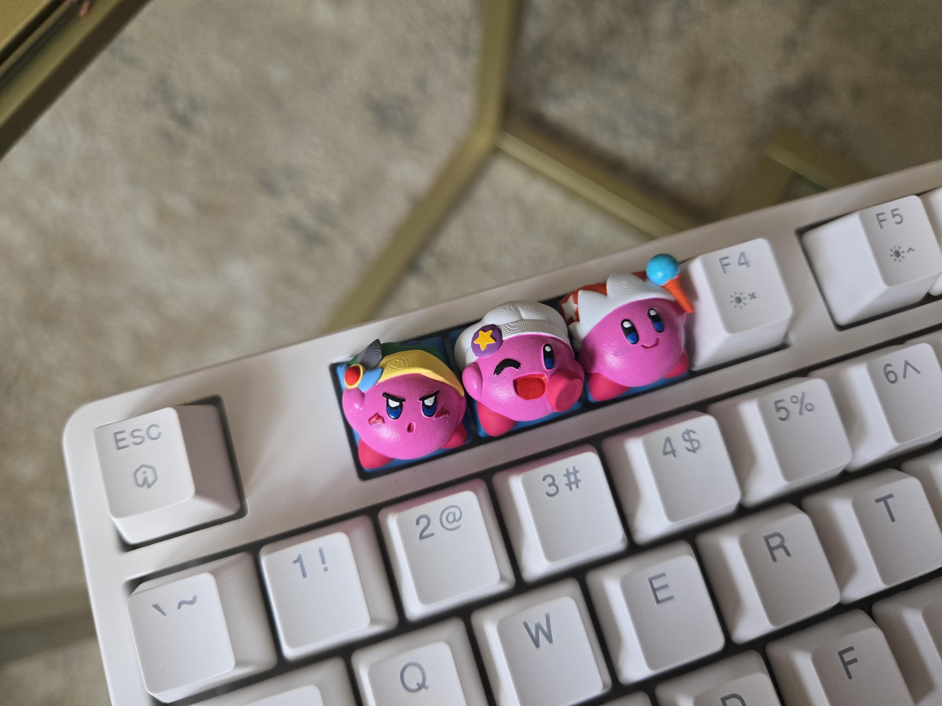 Video Game Keycap Set - Hand Painted Cute Keycap Designs, Cherry MX