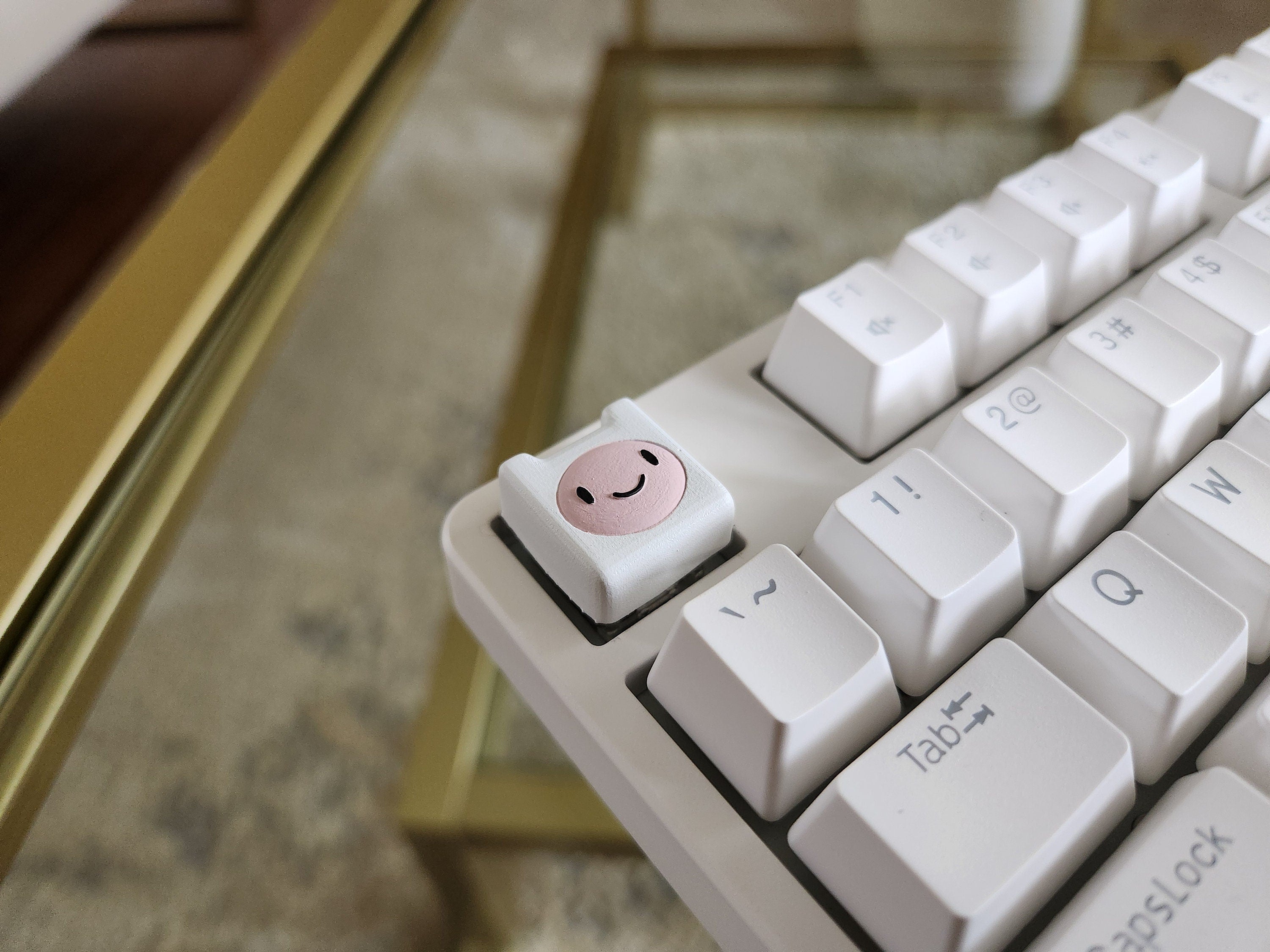 Adventure Time Finn Keycap - Hand Painted, Cute Keycap Designs, Cherry MX