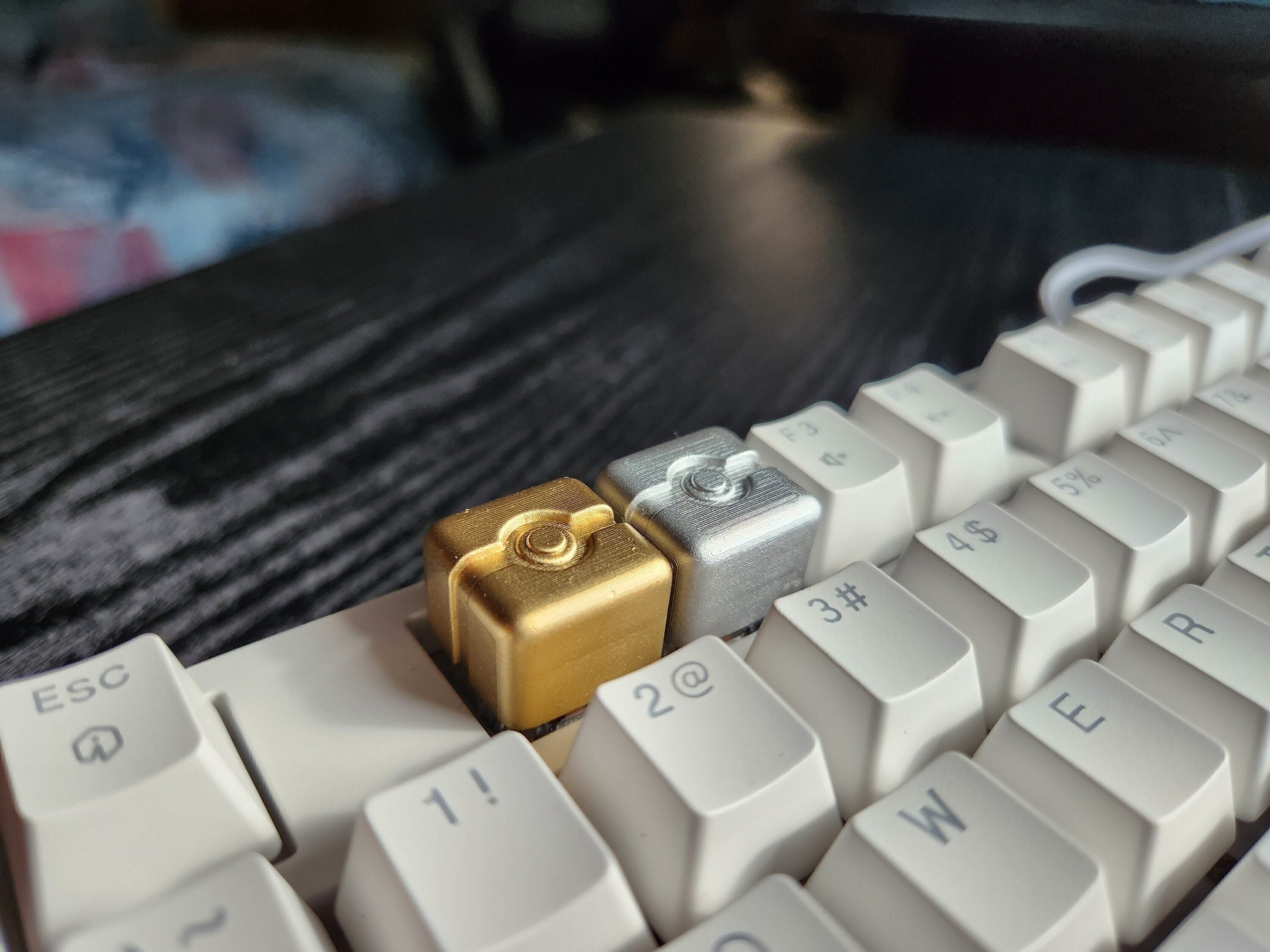 Anime Metallic Keycap - Hand Painted Cute Keycap Designs, My Hero, Cherry MX