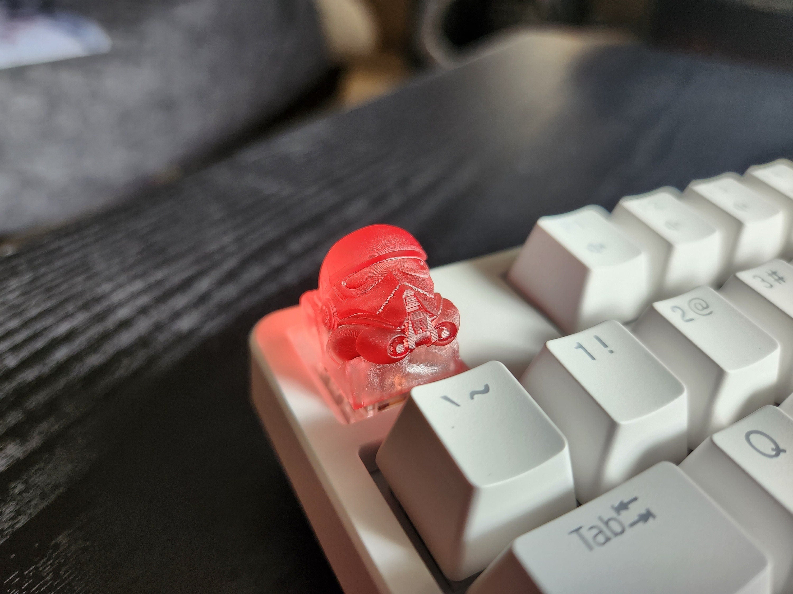 Trooper Keycap - Clear Transparent Cute Keycap Designs, Cherry MX, Multiple Colors