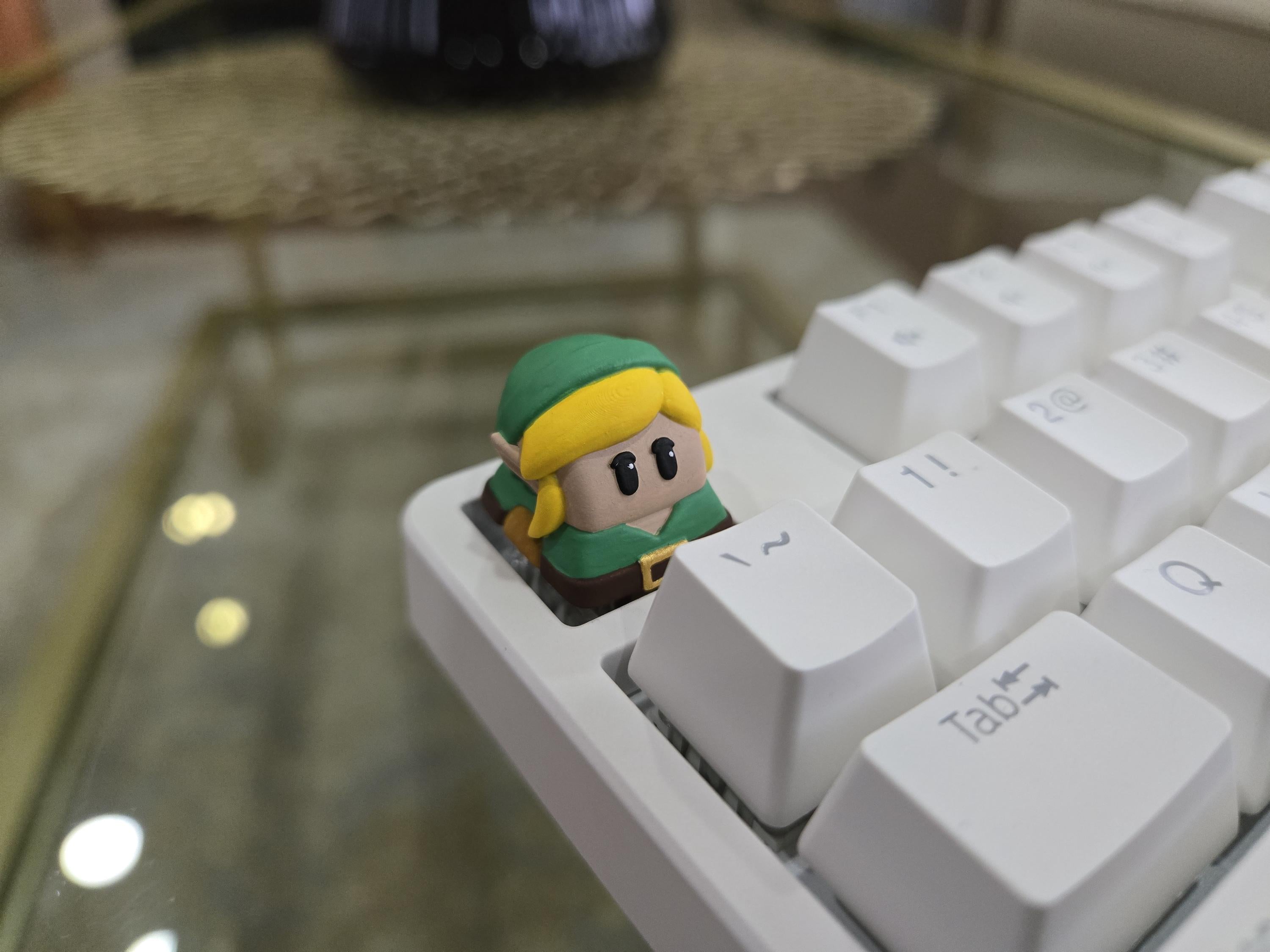 Video Game Link Keycap - Hand Painted, Cute Keycap Designs, Cherry MX