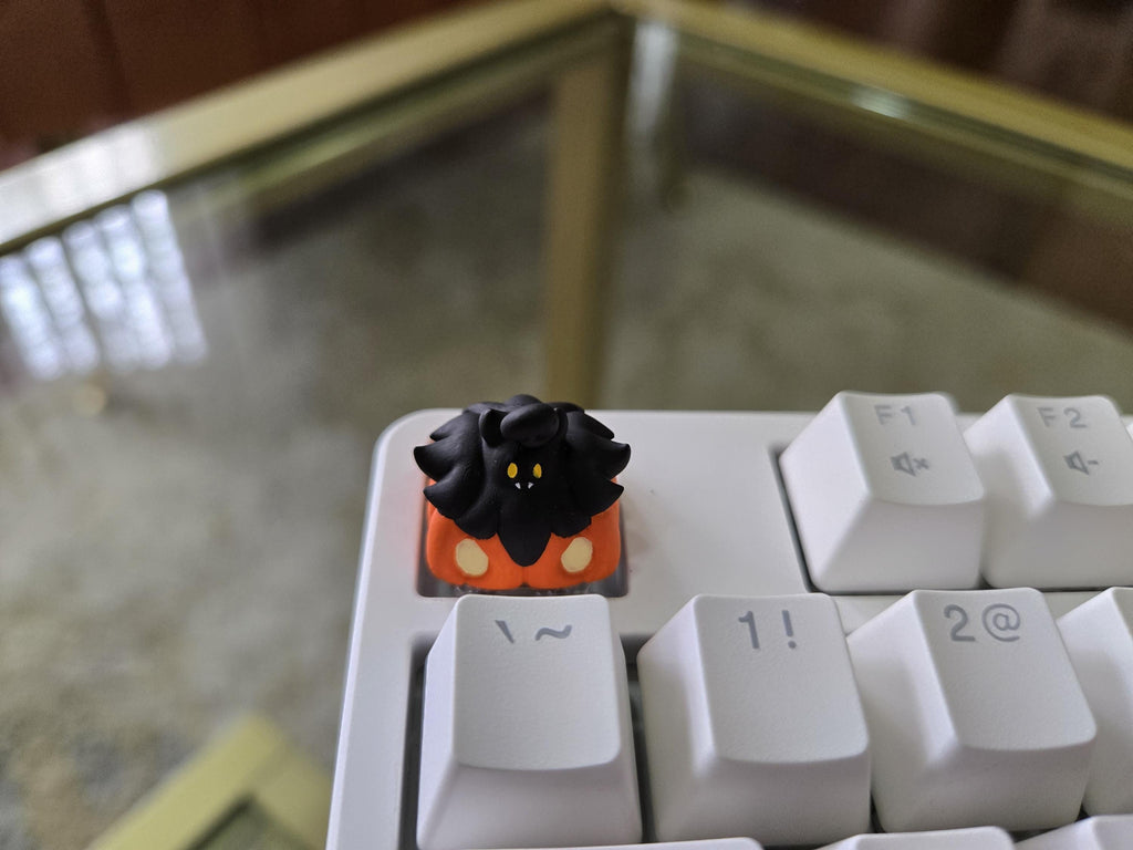 Anime Pumpkaboo Keycap - Halloween Hand Painted Cute Keycap Designs, Cherry MX