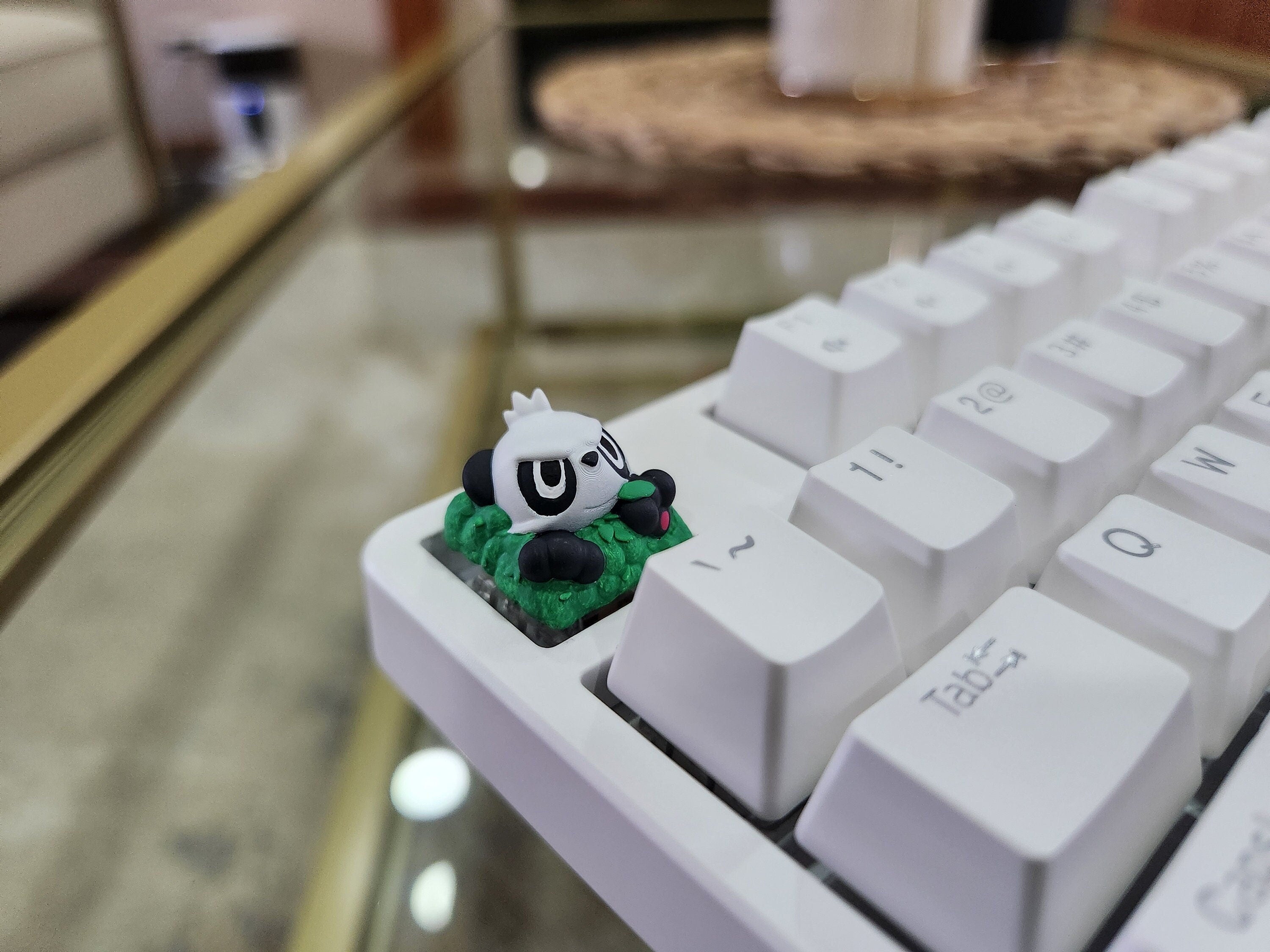 Anime Pancham Keycap - Hand Painted Cute Keycap Designs, Cherry MX