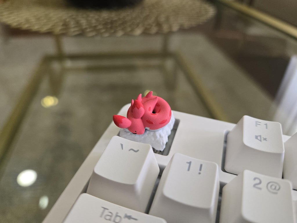 Palworld Chillet Video Game Keycap - Hand Painted, Cute Keycap Designs, Cherry MX