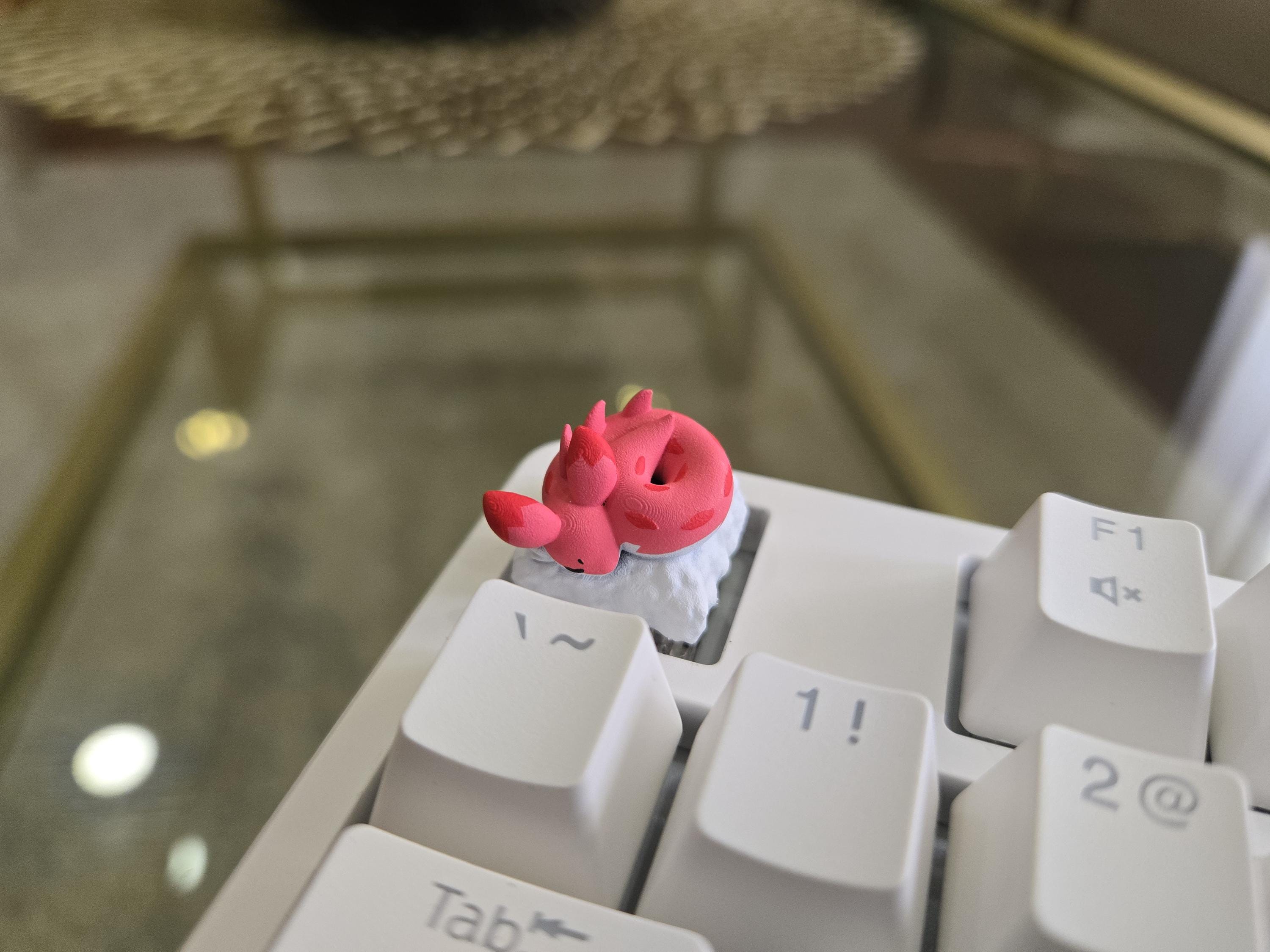 Palworld Chillet Video Game Keycap - Hand Painted, Cute Keycap Designs, Cherry MX