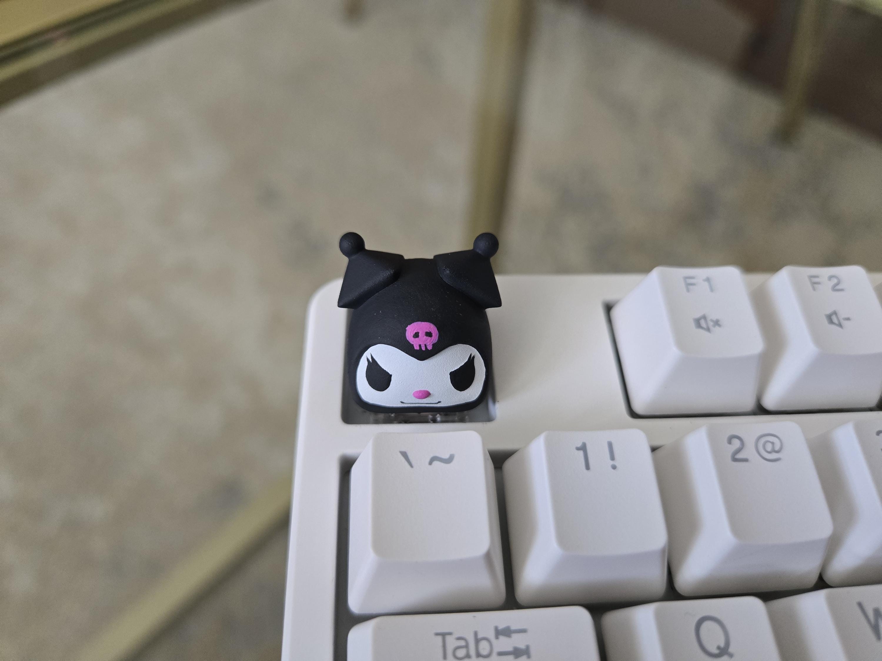 Cartoon Kuromii Keycap - Hand Painted Cute Keycap Designs, Cherry MX