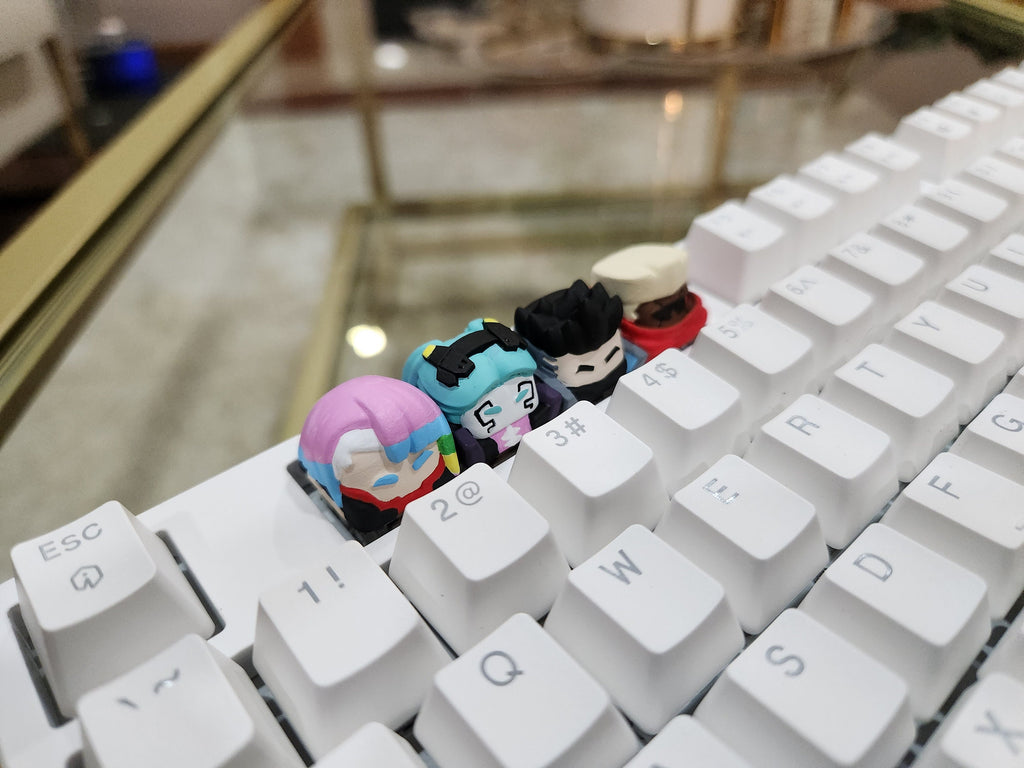 Anime Keycap - Hand Painted, Cute Keycap Designs, Cherry MX, Hiko3D