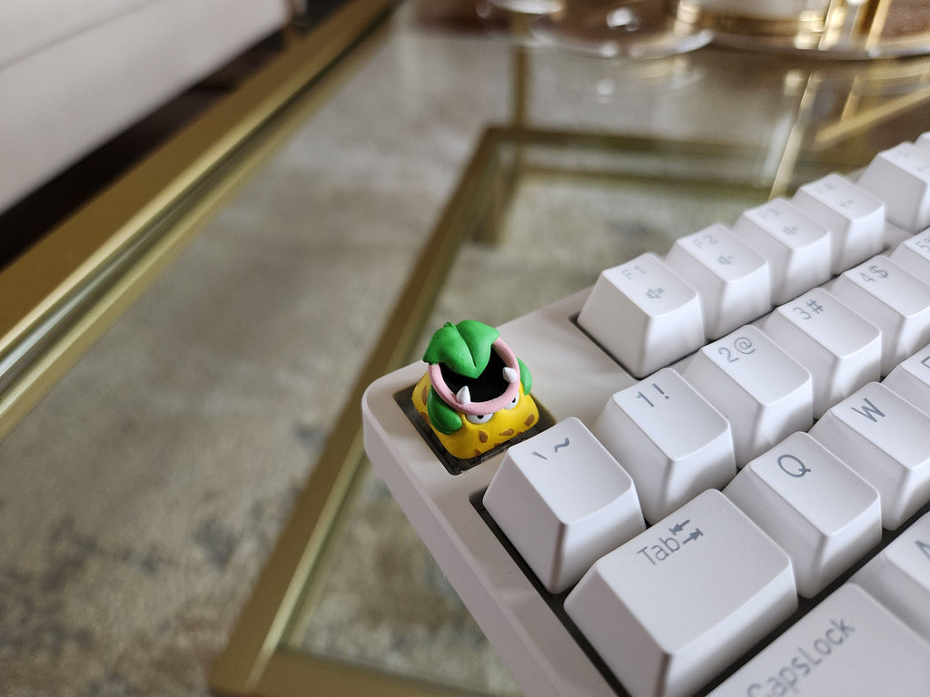 Anime Victreebel Keycap - Hand Painted Cute Keycap Designs, Cherry MX