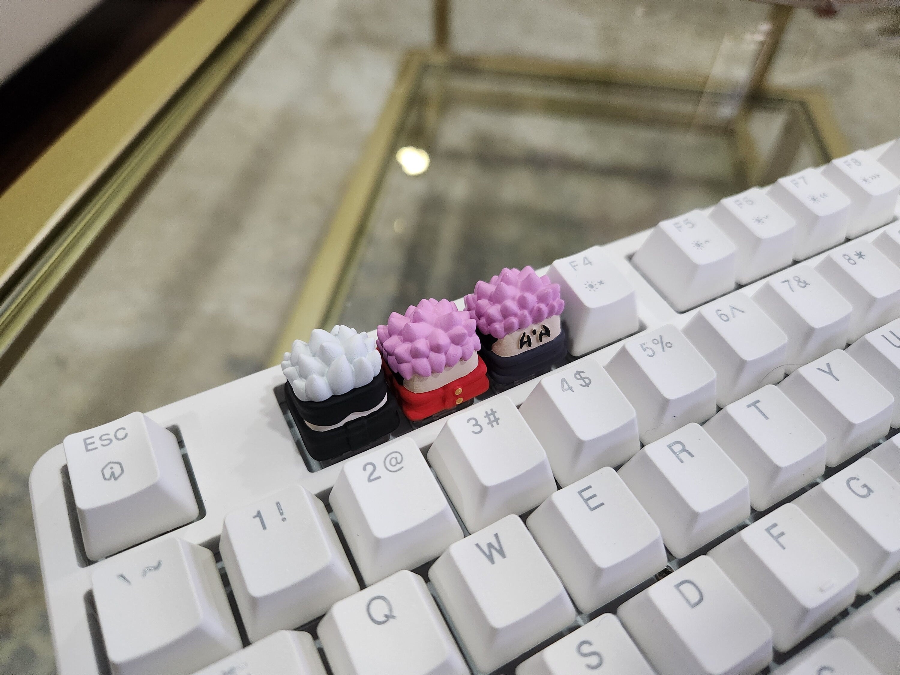 Anime Keycap - Hand Painted, Cute Keycap Designs, Cherry MX, Hiko3D