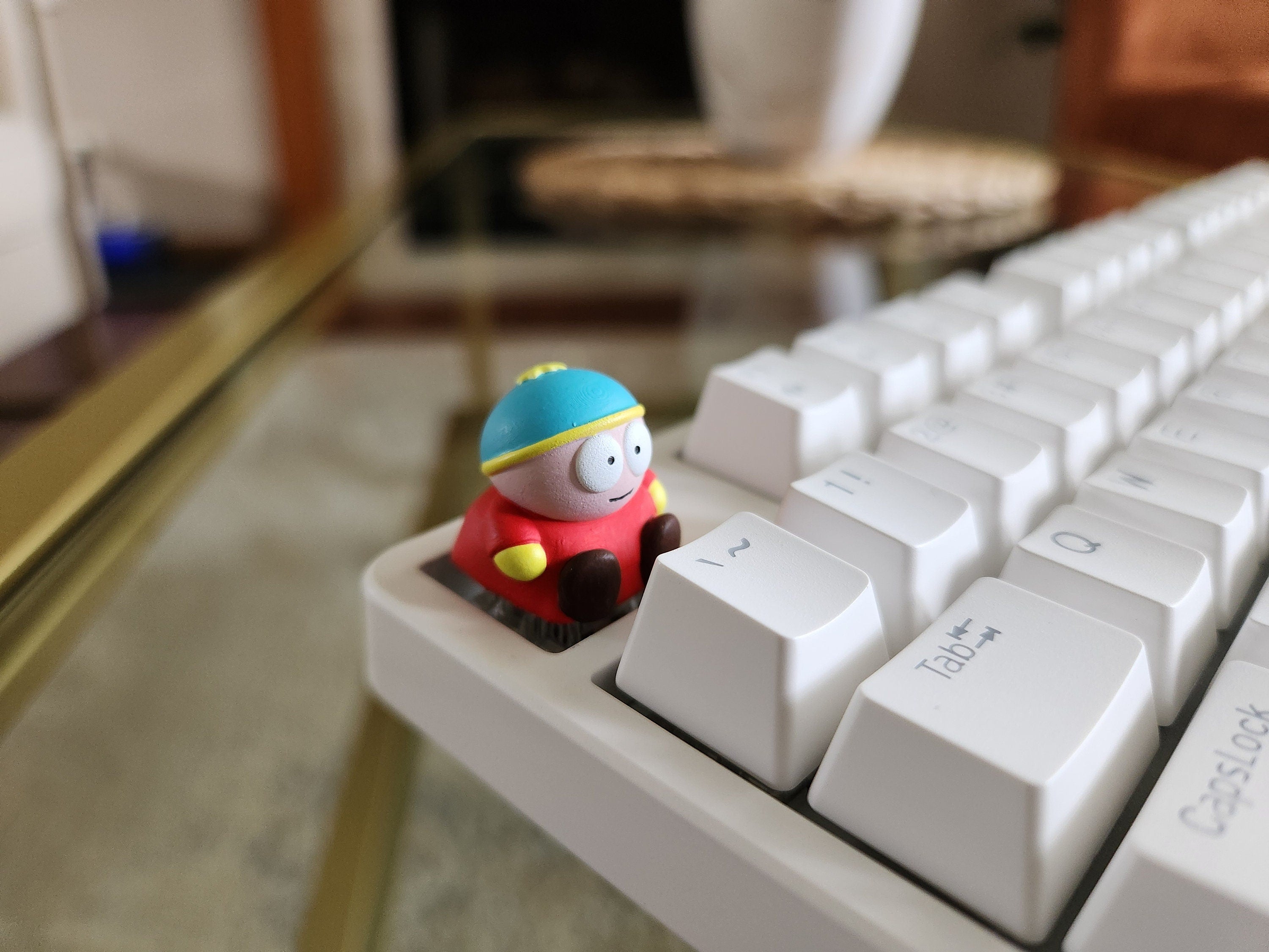 Cartoon Eric Keycap - Hand Painted Cute Keycap Designs, Cherry MX