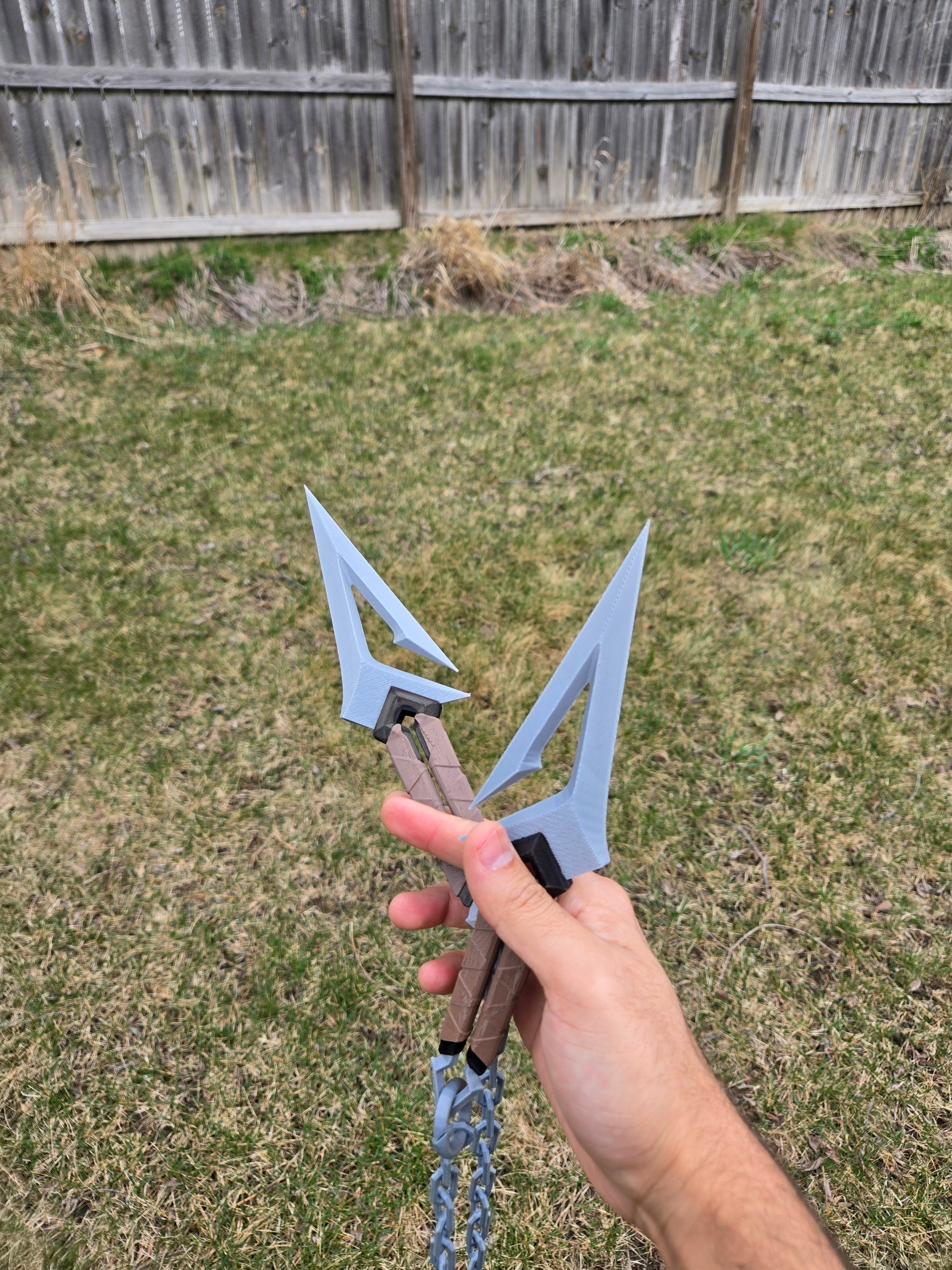 Kuronami Knife Cosplay Prop – Hand Painted 1:1 Scale Valorant Melee Replica | Premium 3D Printed Display Piece