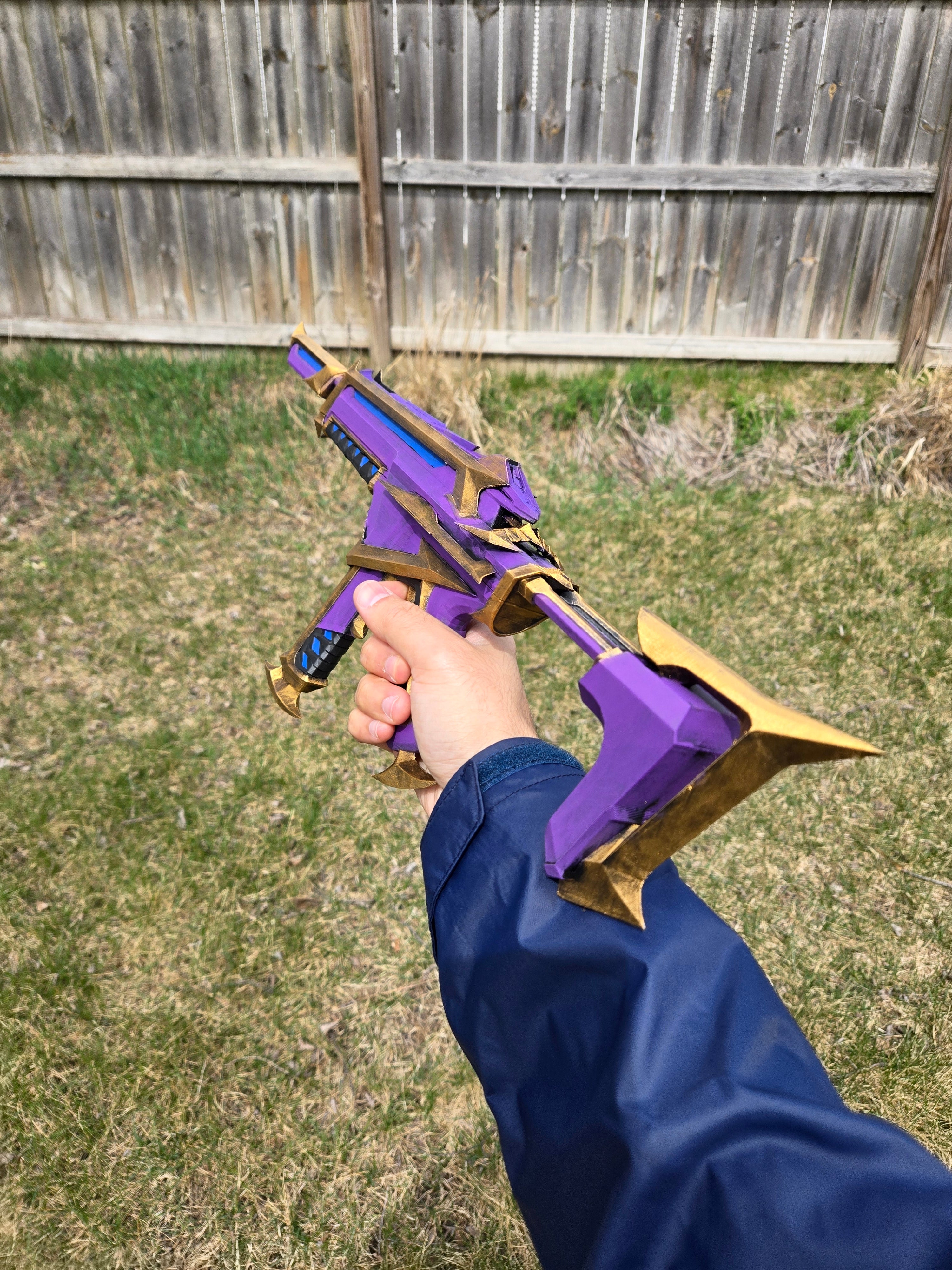 Kuronami Spectre Cosplay Prop – Hand Painted 1:1 Scale Valorant Replica | Premium 3D Printed Display Piece (Copy)