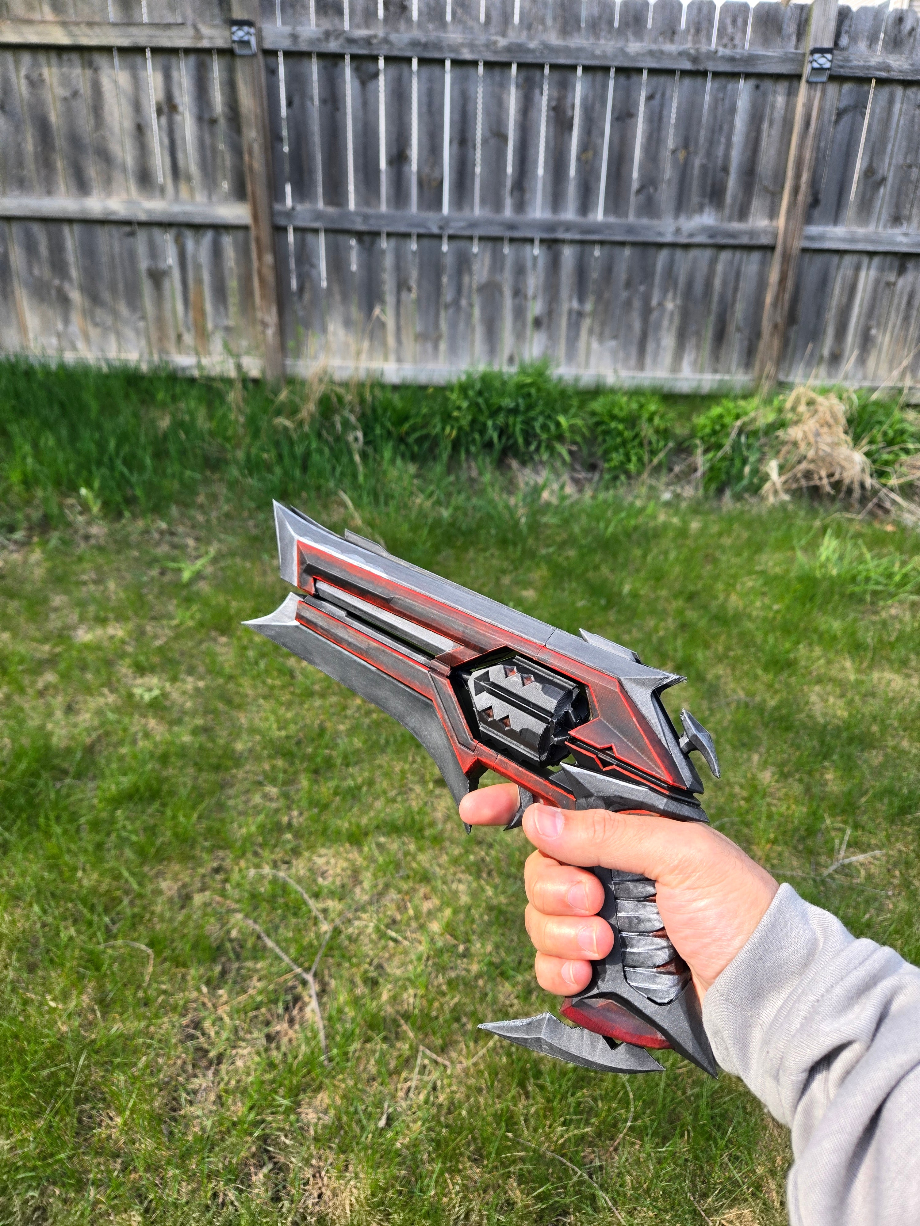 Kuronami Sheriff Cosplay Prop – Hand Painted 1:1 Scale Valorant Replica | Premium 3D Printed Display Piece