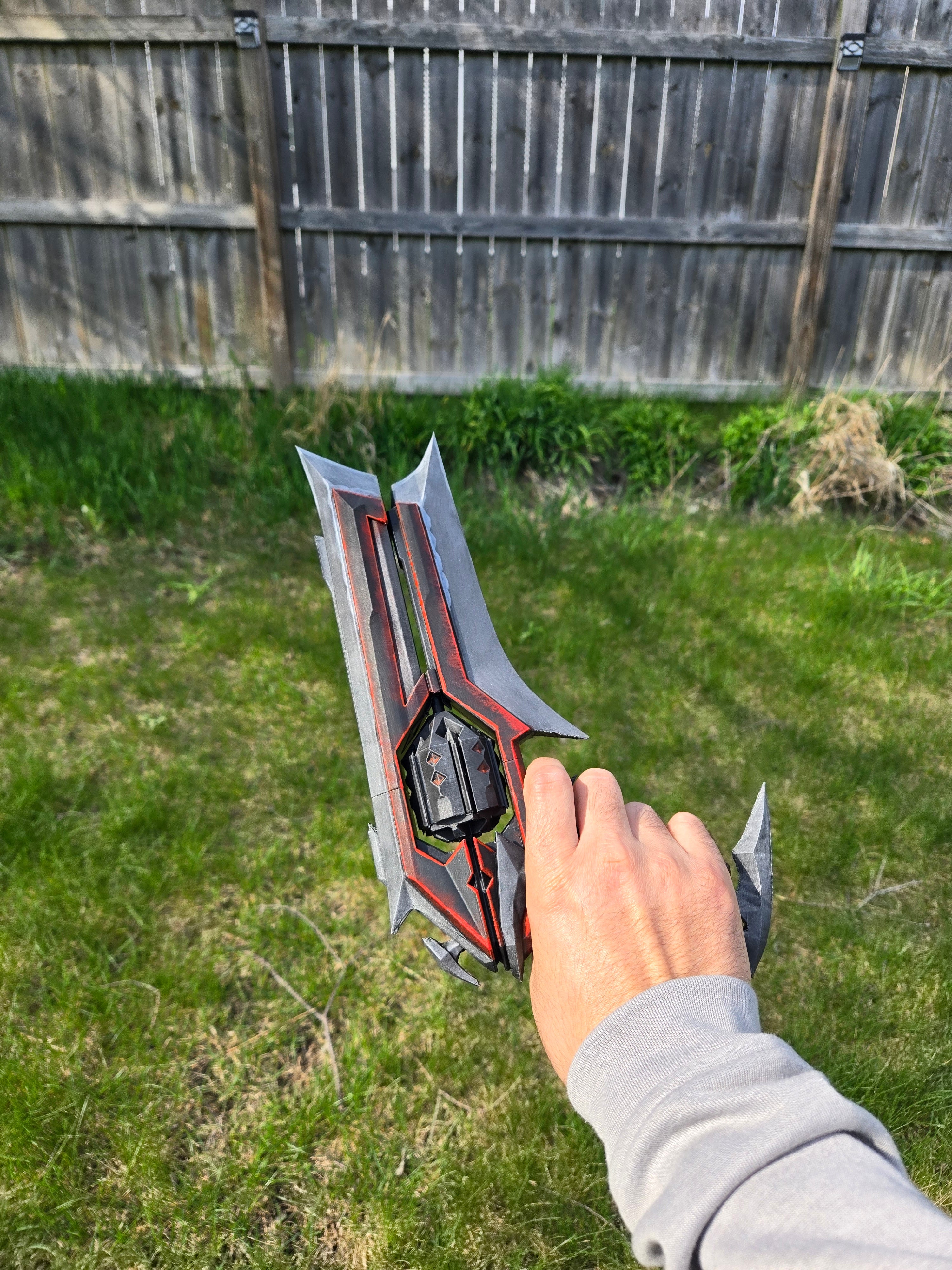 Kuronami Sheriff Cosplay Prop – Hand Painted 1:1 Scale Valorant Replica | Premium 3D Printed Display Piece