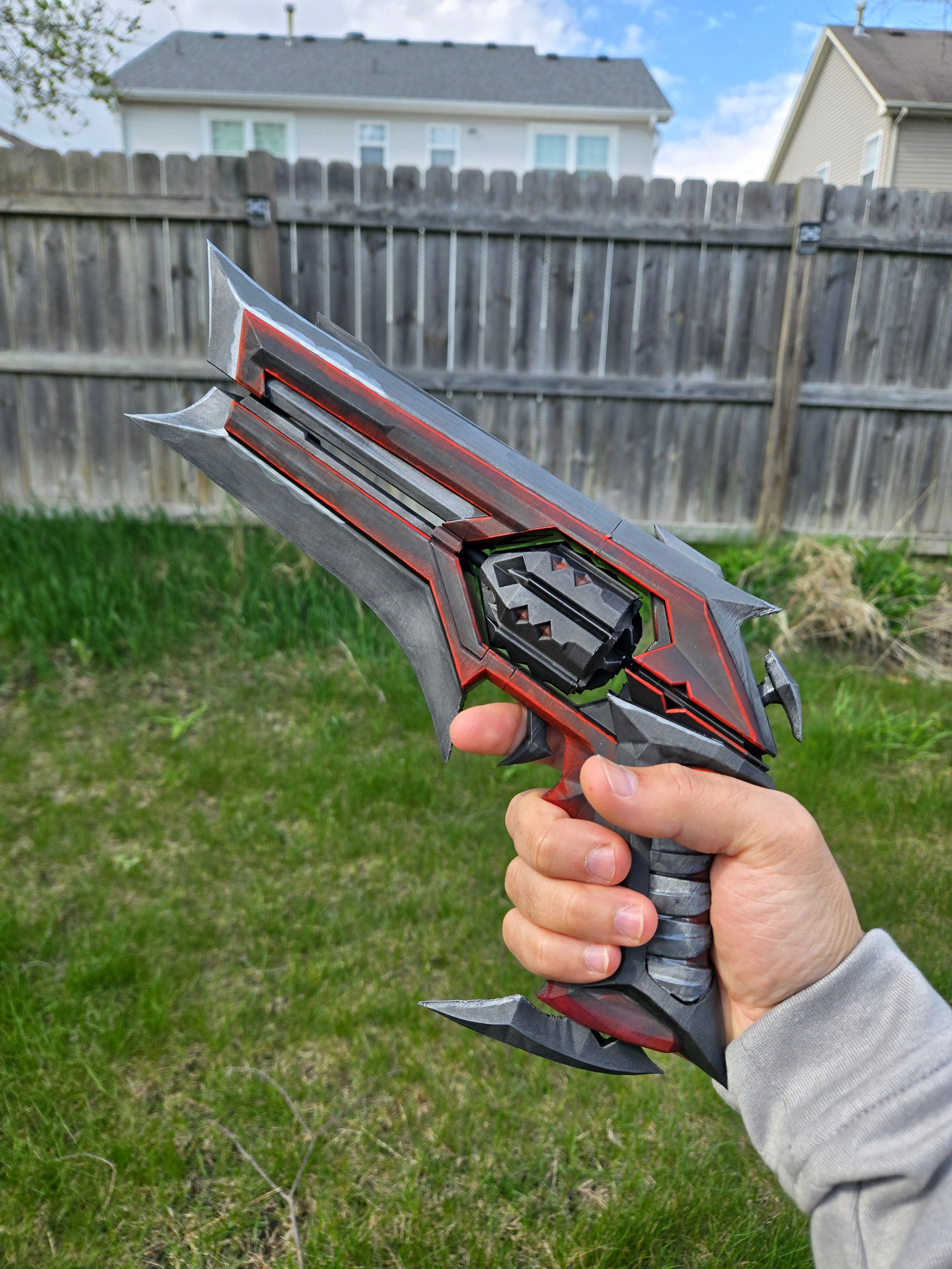 Kuronami Sheriff Cosplay Prop – Hand Painted 1:1 Scale Valorant Replica | Premium 3D Printed Display Piece