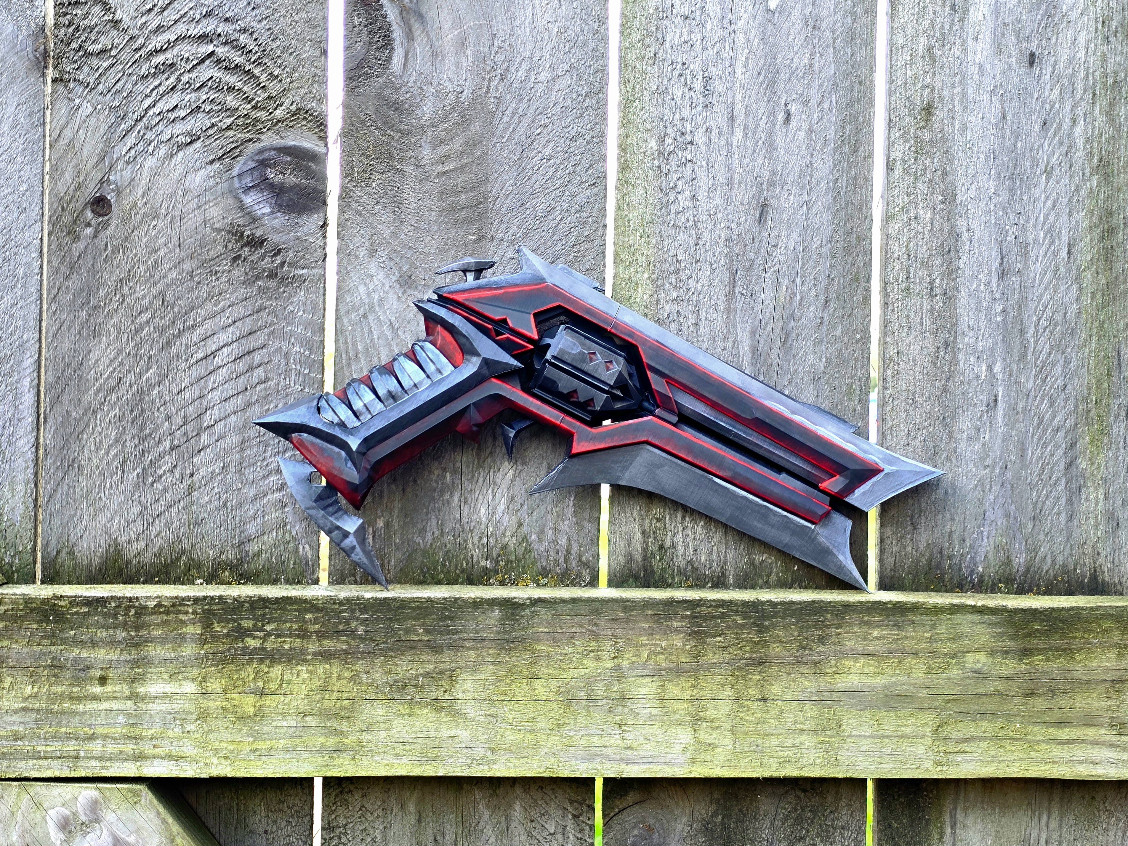 Kuronami Sheriff Cosplay Prop – Hand Painted 1:1 Scale Valorant Replica | Premium 3D Printed Display Piece