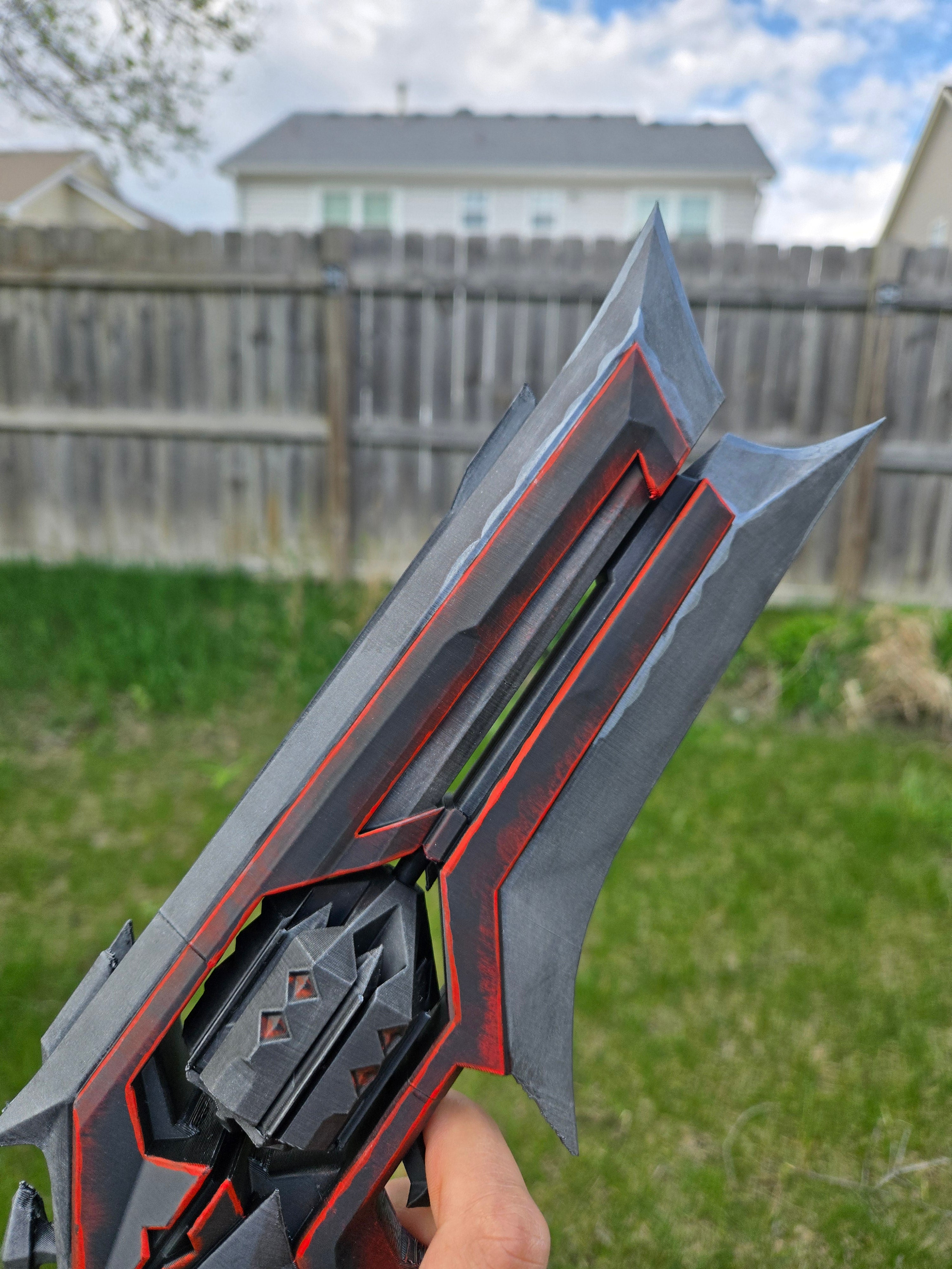 Kuronami Sheriff Cosplay Prop – Hand Painted 1:1 Scale Valorant Replica | Premium 3D Printed Display Piece