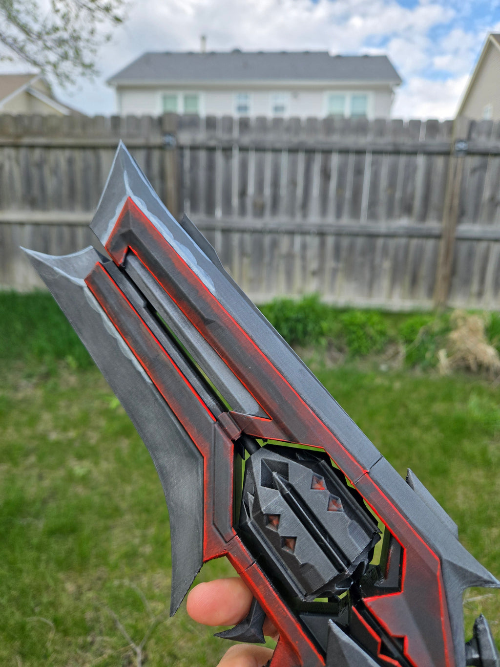 Kuronami Sheriff Cosplay Prop – Hand Painted 1:1 Scale Valorant Replica | Premium 3D Printed Display Piece