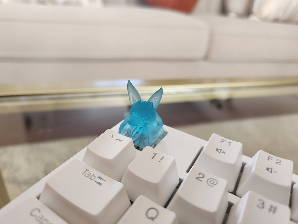 Anime Snorlax Keycap - Clear Transparent Cute Keycap Designs, Cherry MX, Multiple Colors