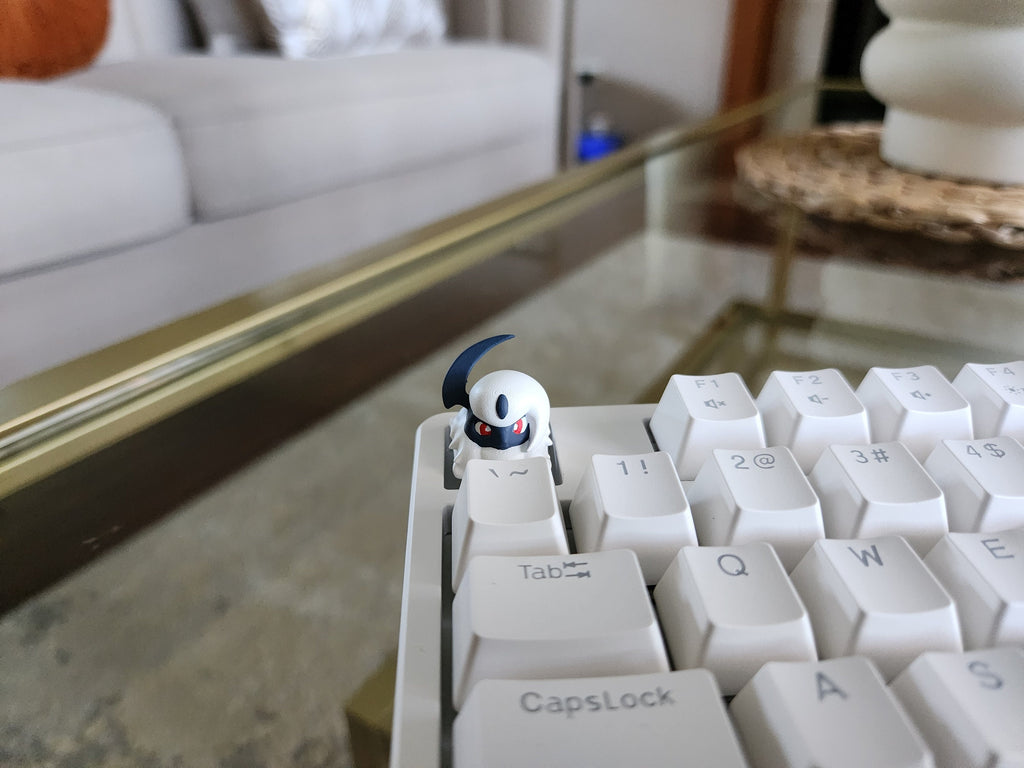 Anime Absol Keycap - Hand Painted Cute Keycap Designs, Cherry MX