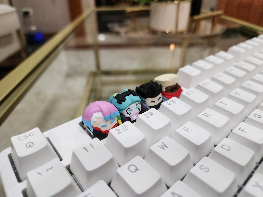 Anime Keycap - Hand Painted, Cute Keycap Designs, Cherry MX, Hiko3D