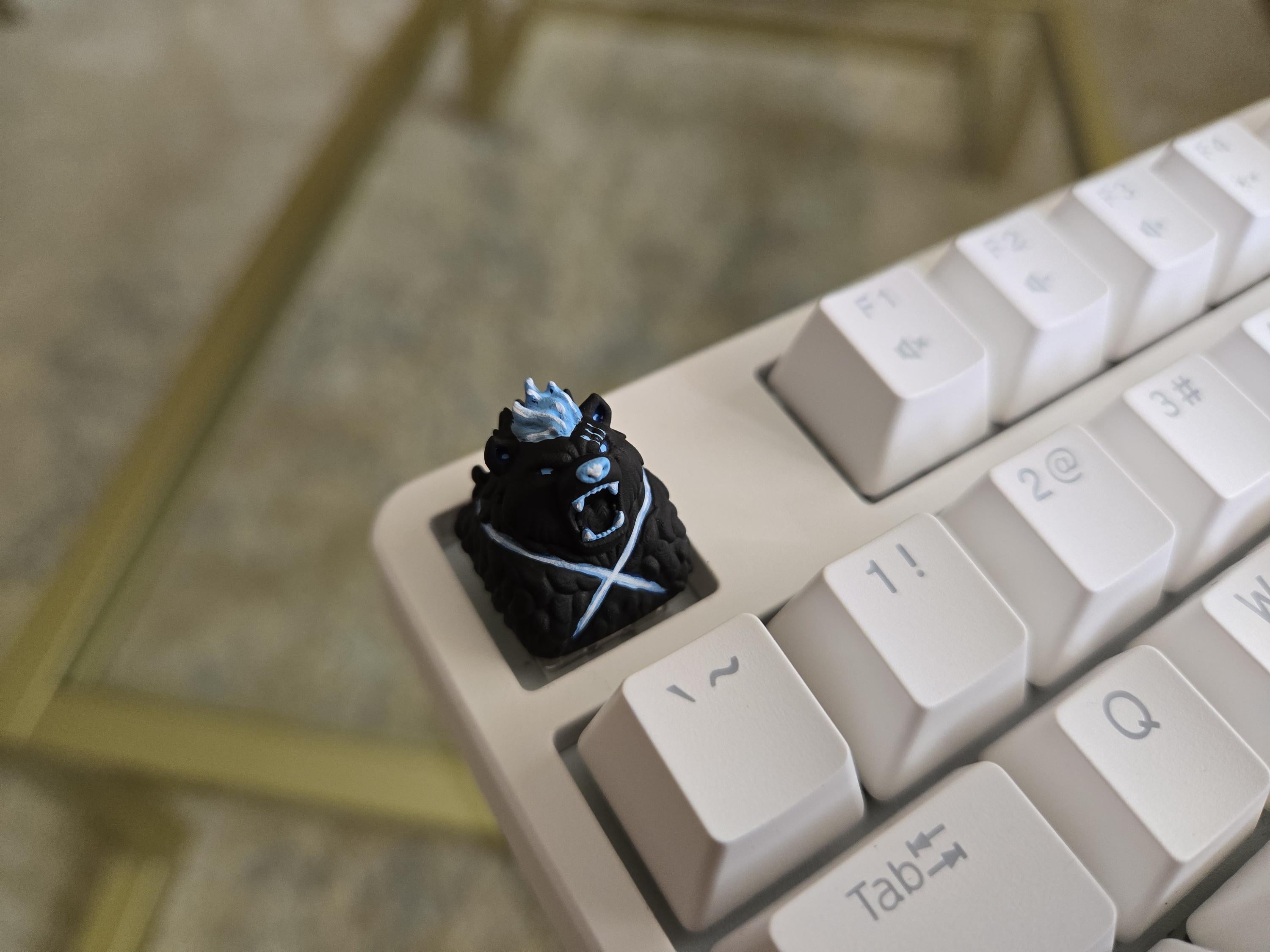 Anime Shadow Tank Keycap - Hand Painted Cute Keycap Designs, Cherry MX