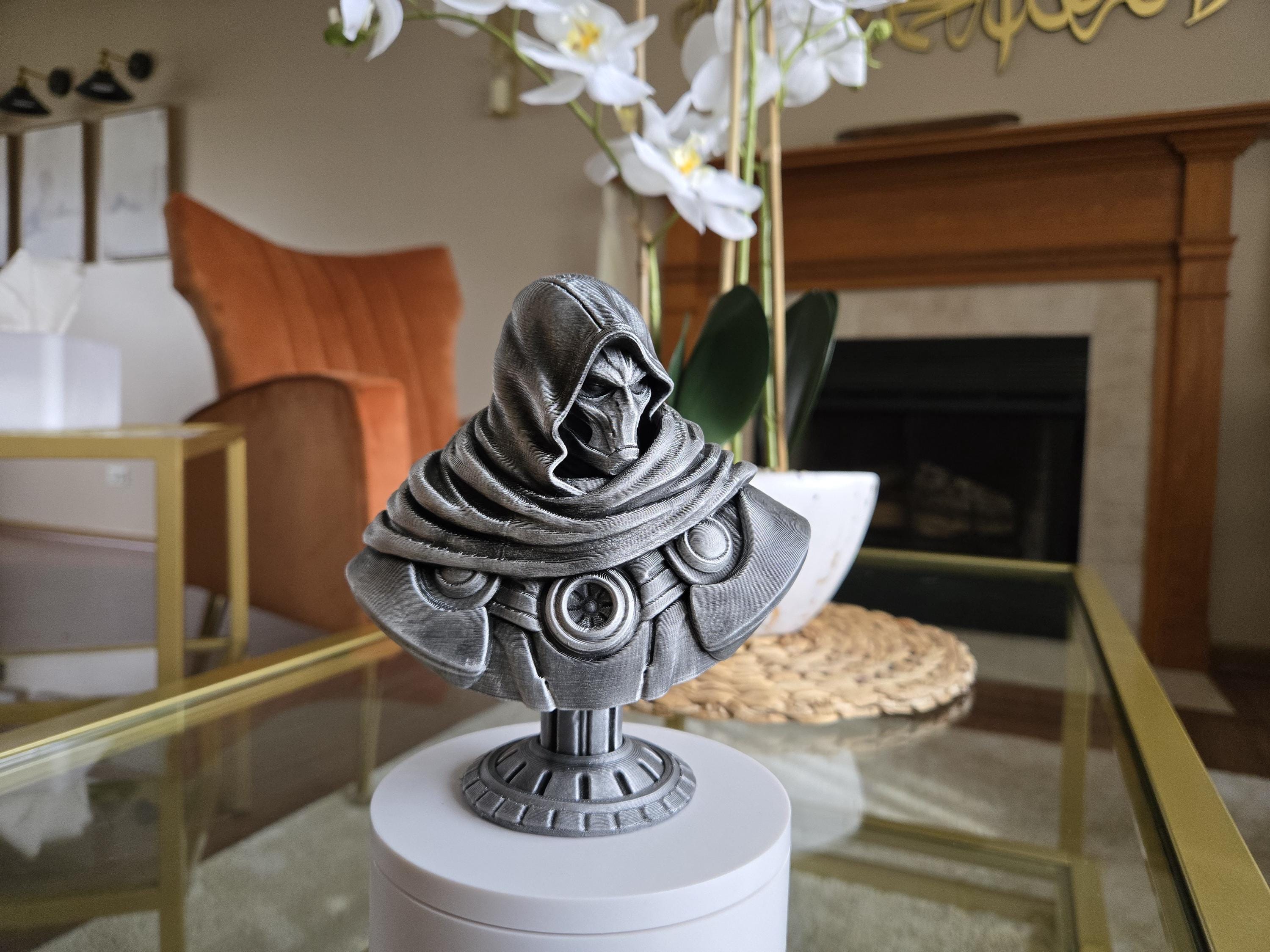 Doom Comic Bust Figure - Perfect for Comic Collectors! - Hand Painted, 5.5" Tall