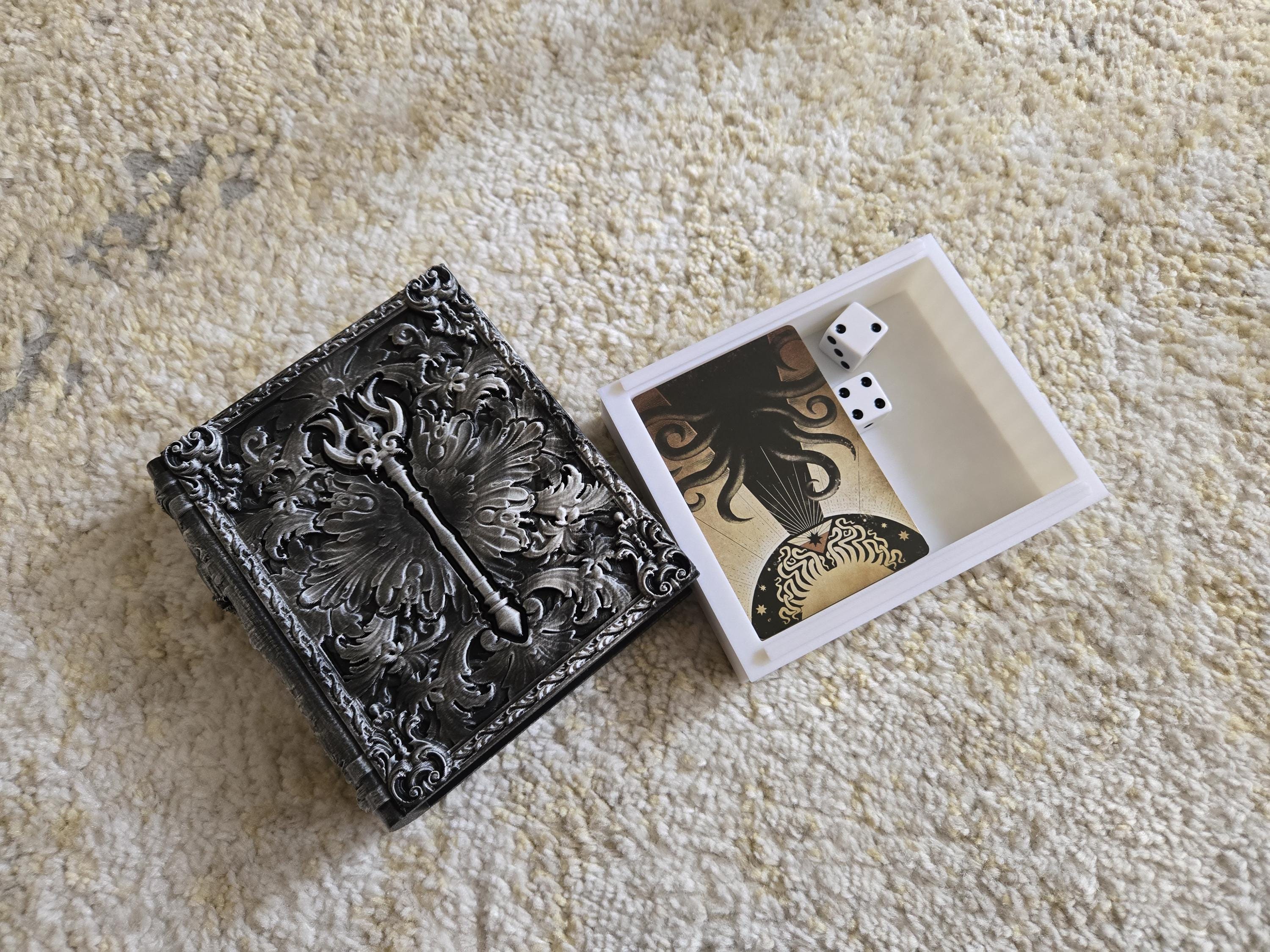 Sorcerer Tome Storage Case - D&D Card, Dice, Miniature Storage
