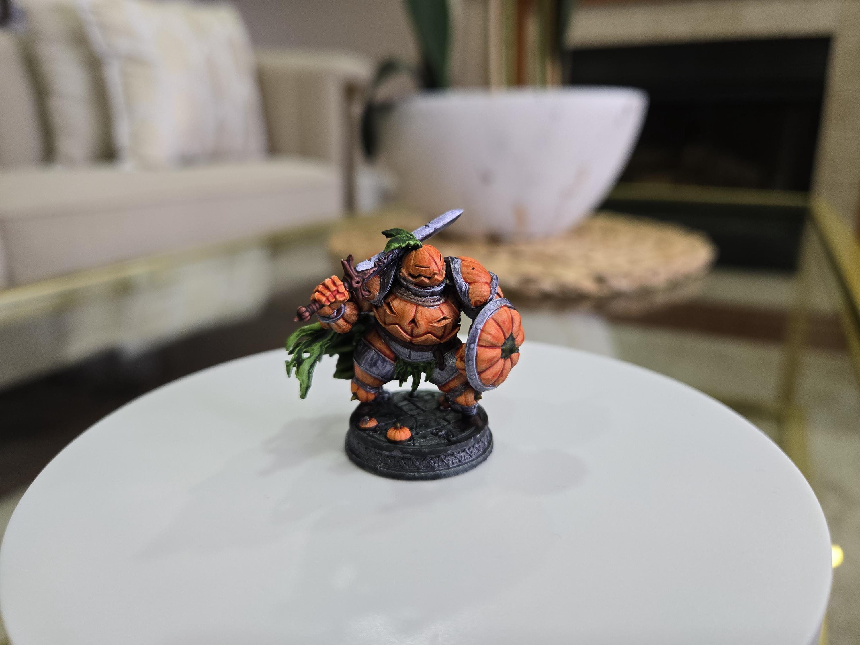 Pumpkin Knight - D&D 5e Character by Witchguild Minis, Digital Character Sheet Included