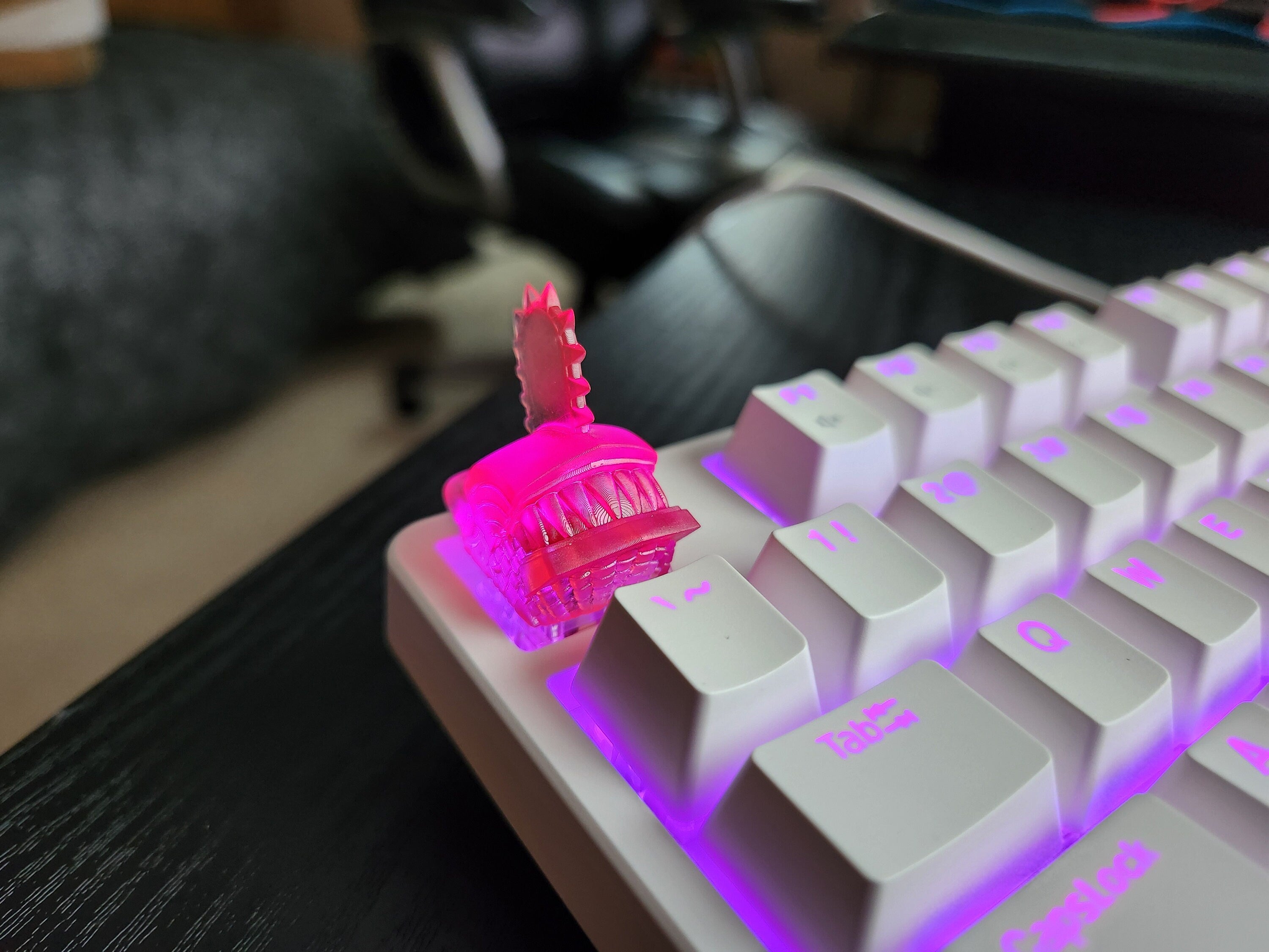 Anime Keycap - Clear Transparent Cute Keycap Designs, Cherry MX, Multiple Colors