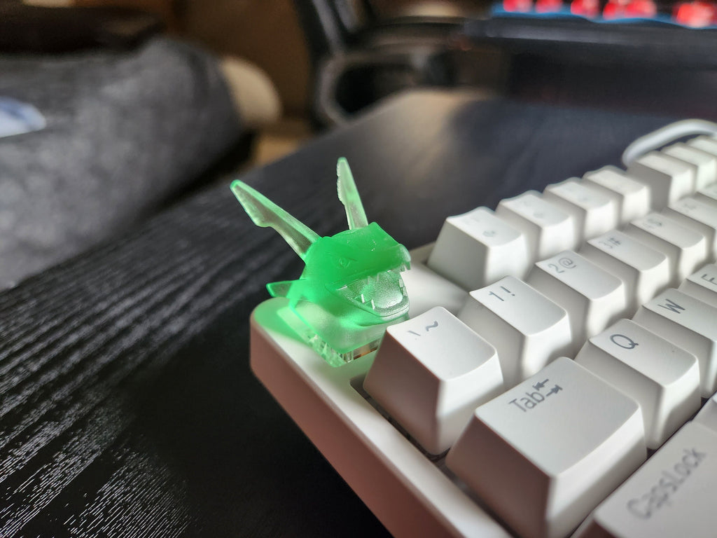 Video Game Keycap - Clear Transparent Cute Keycap Designs, Cherry MX, Multiple Colors, Hiko3D