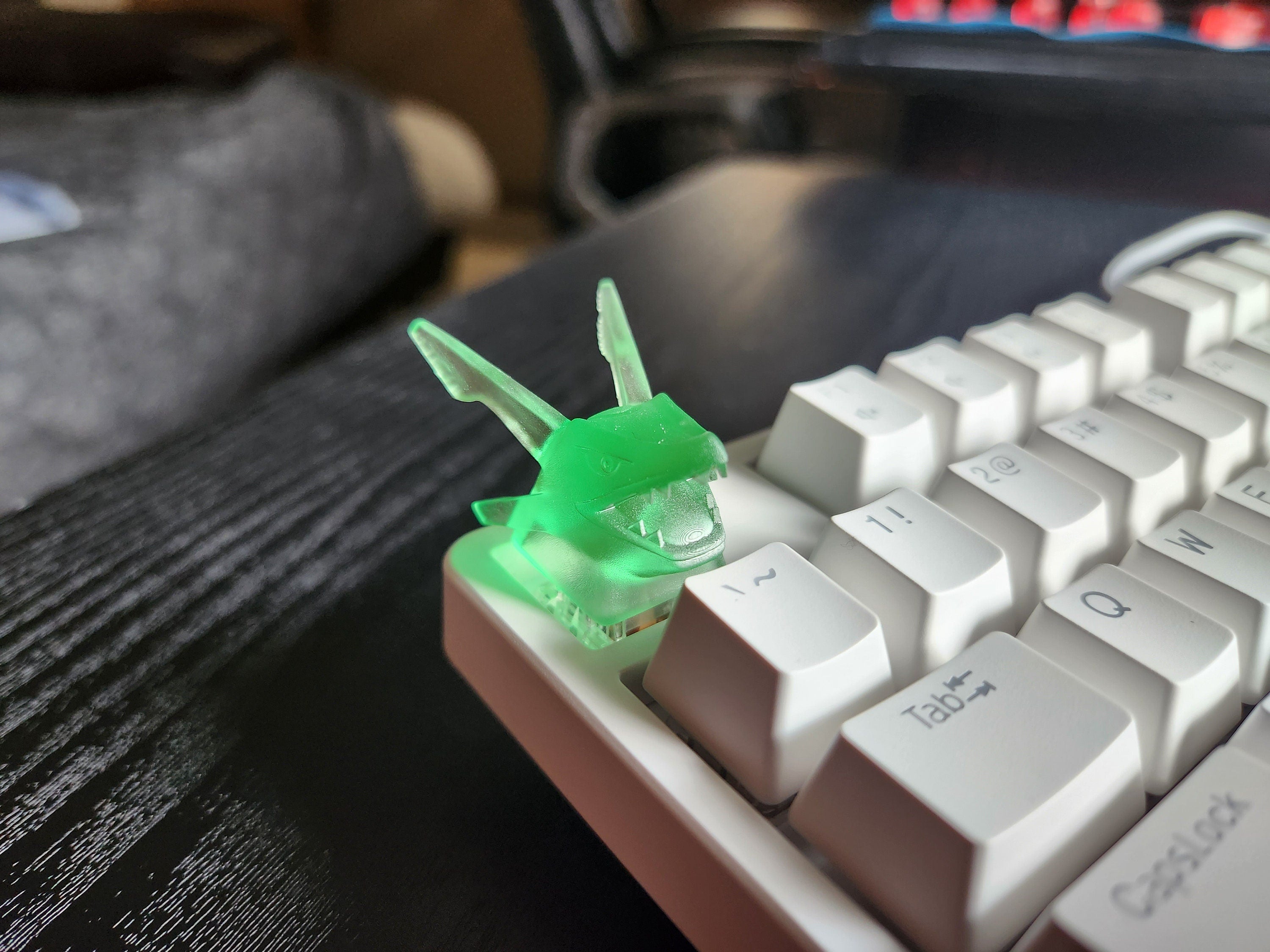 Video Game Keycap - Clear Transparent Cute Keycap Designs, Cherry MX, Multiple Colors, Hiko3D