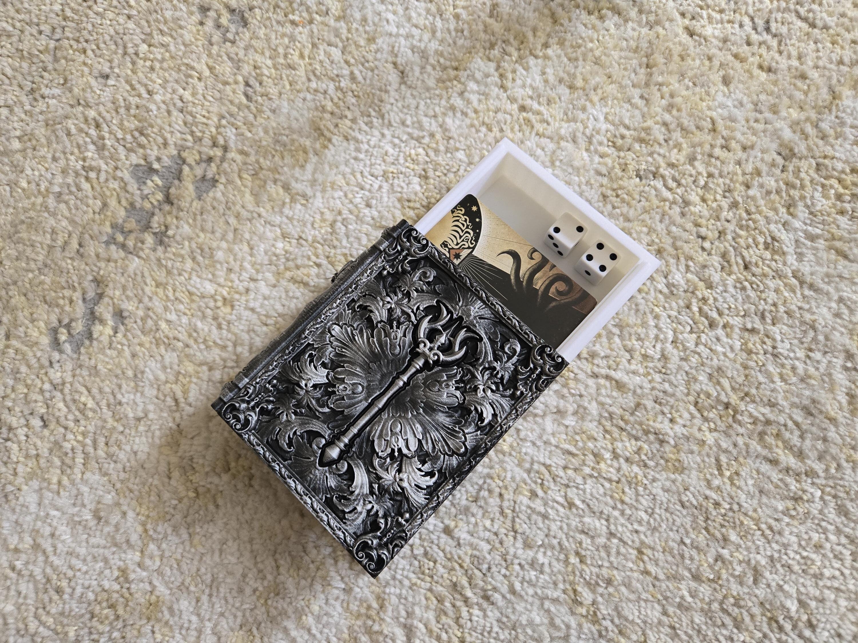 Sorcerer Tome Storage Case - D&D Card, Dice, Miniature Storage
