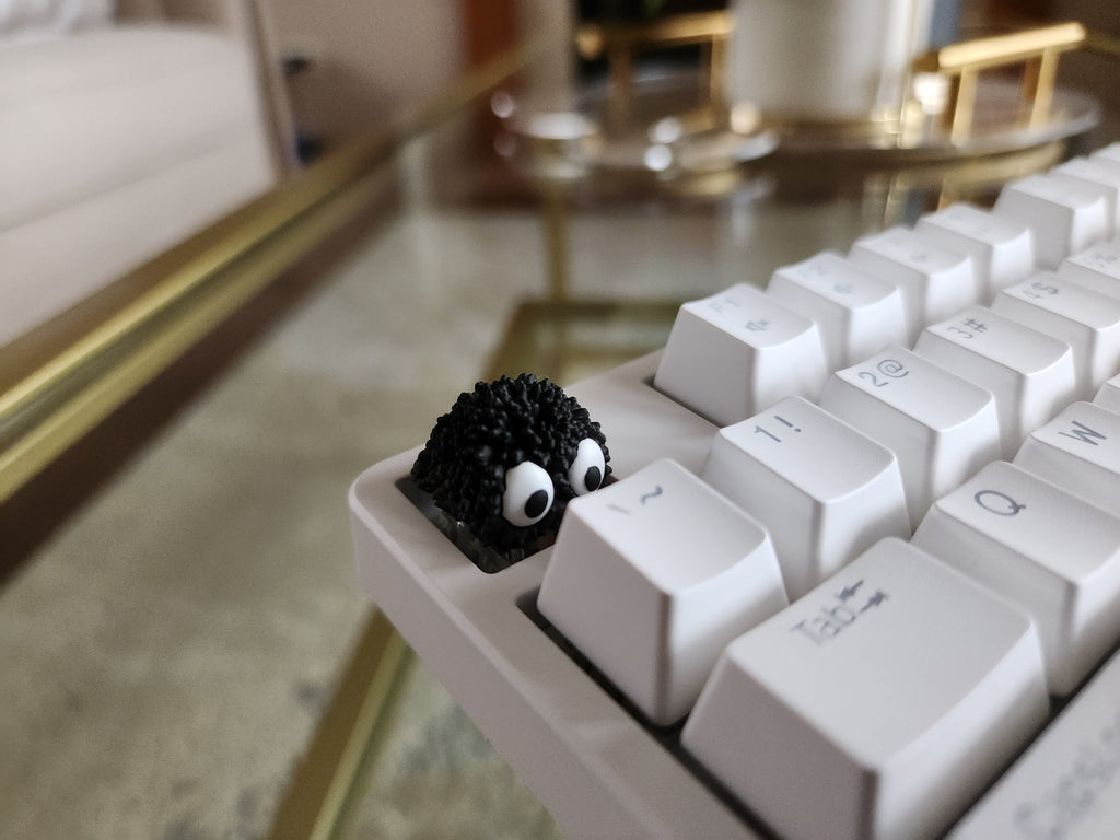 Soot Sprite Keycap - Hand Painted Cute Keycap Designs, Cherry MX