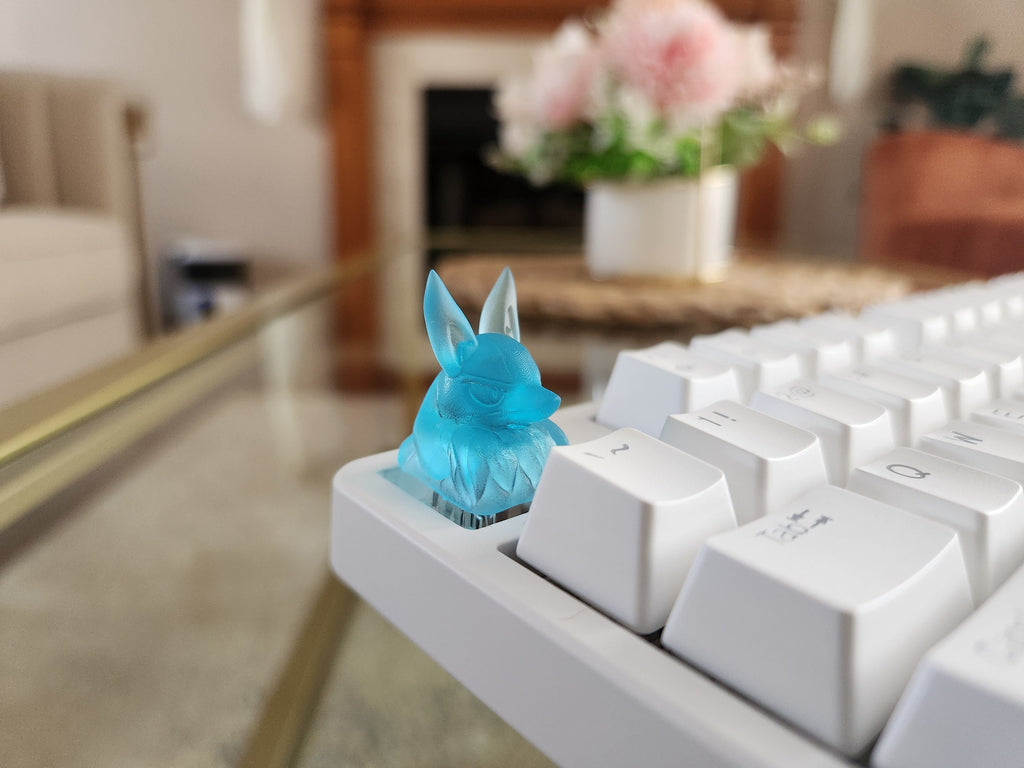 Anime Snorlax Keycap - Clear Transparent Cute Keycap Designs, Cherry MX, Multiple Colors