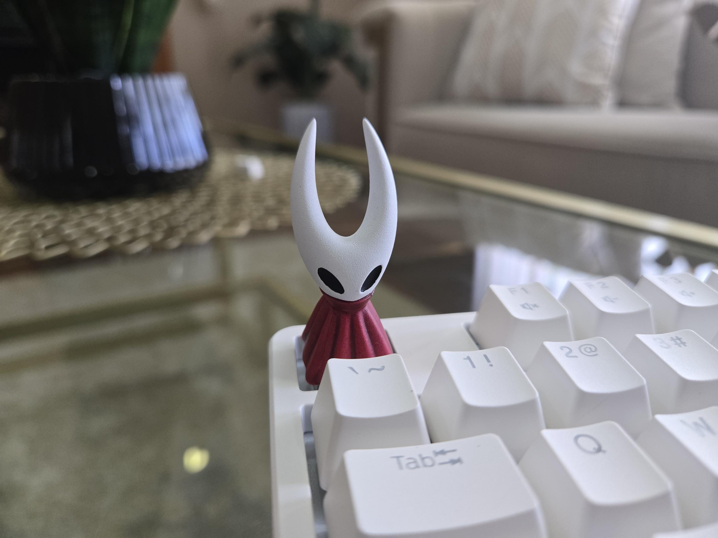 Hollow Knight Hornet Keycap - Hand Painted, Cute Keycap Designs, Cherry MX