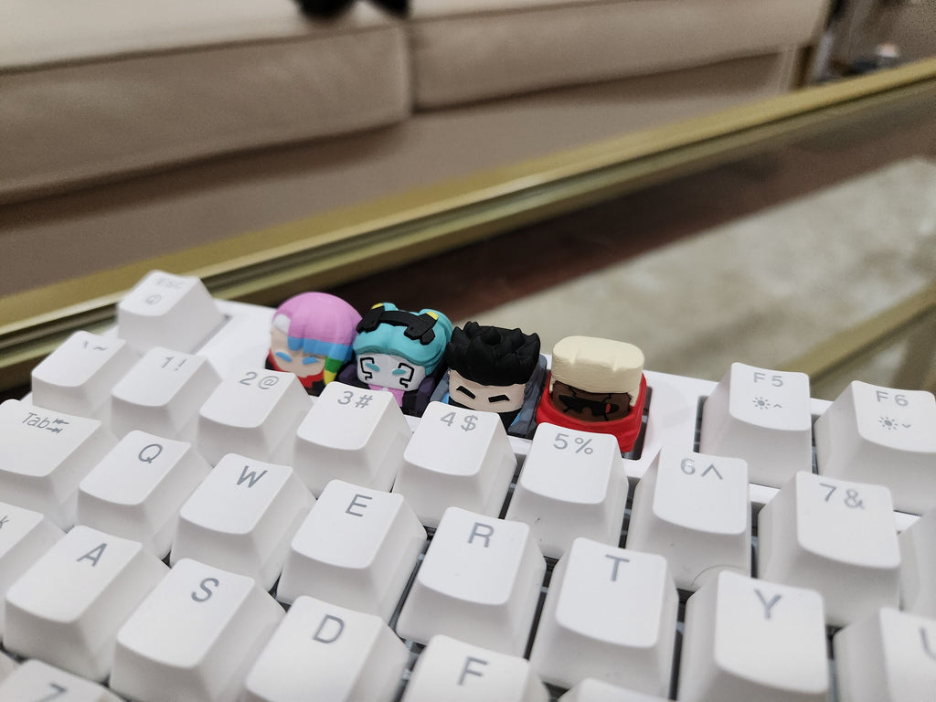 Anime Keycap - Hand Painted, Cute Keycap Designs, Cherry MX, Hiko3D