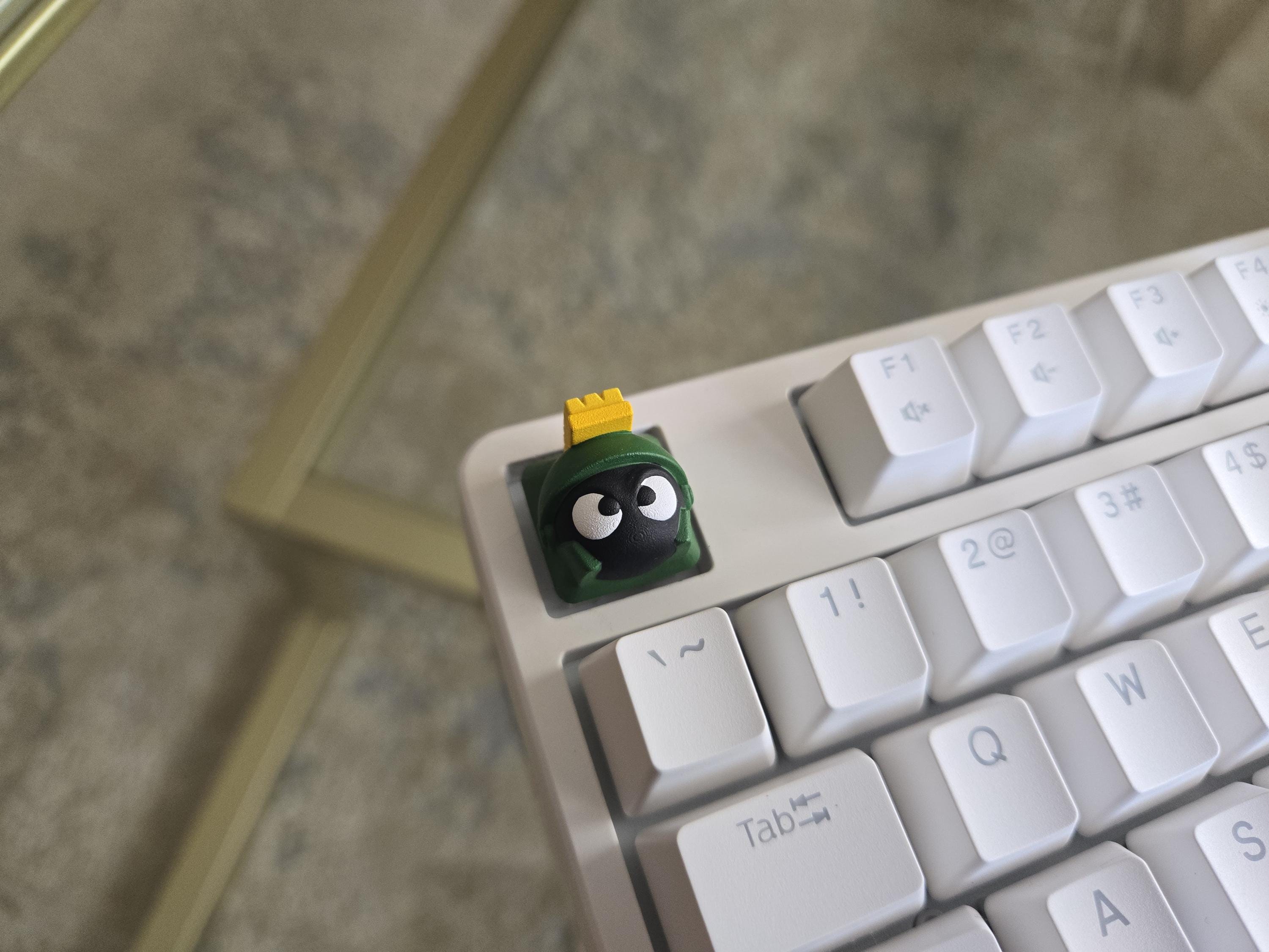 Marvin the Martian Keycap - Hand Painted Cute Keycap Designs, Cherry MX