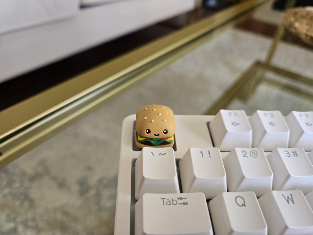 Burger Food Keycap - Hand Painted Cute Keycap Designs, Cherry MX