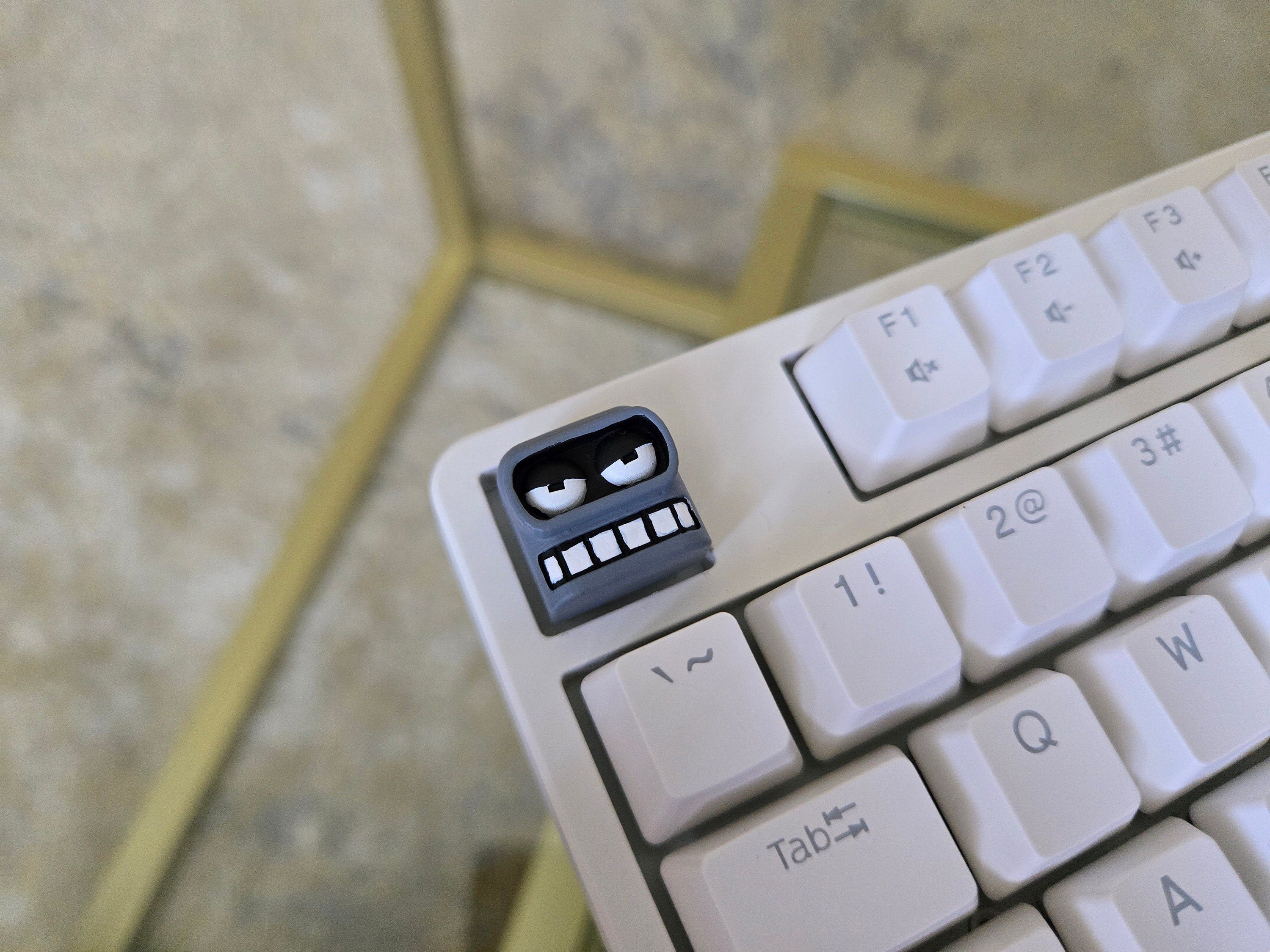 Cartoon Bender Keycap - Hand Painted Cute Keycap Designs, Cherry MX