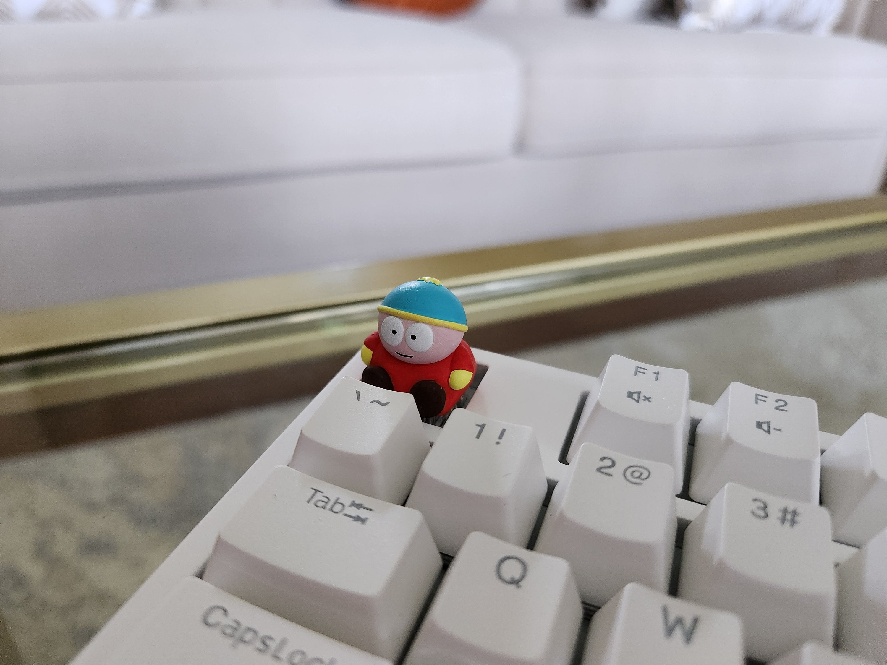 Cartoon Eric Keycap - Hand Painted Cute Keycap Designs, Cherry MX