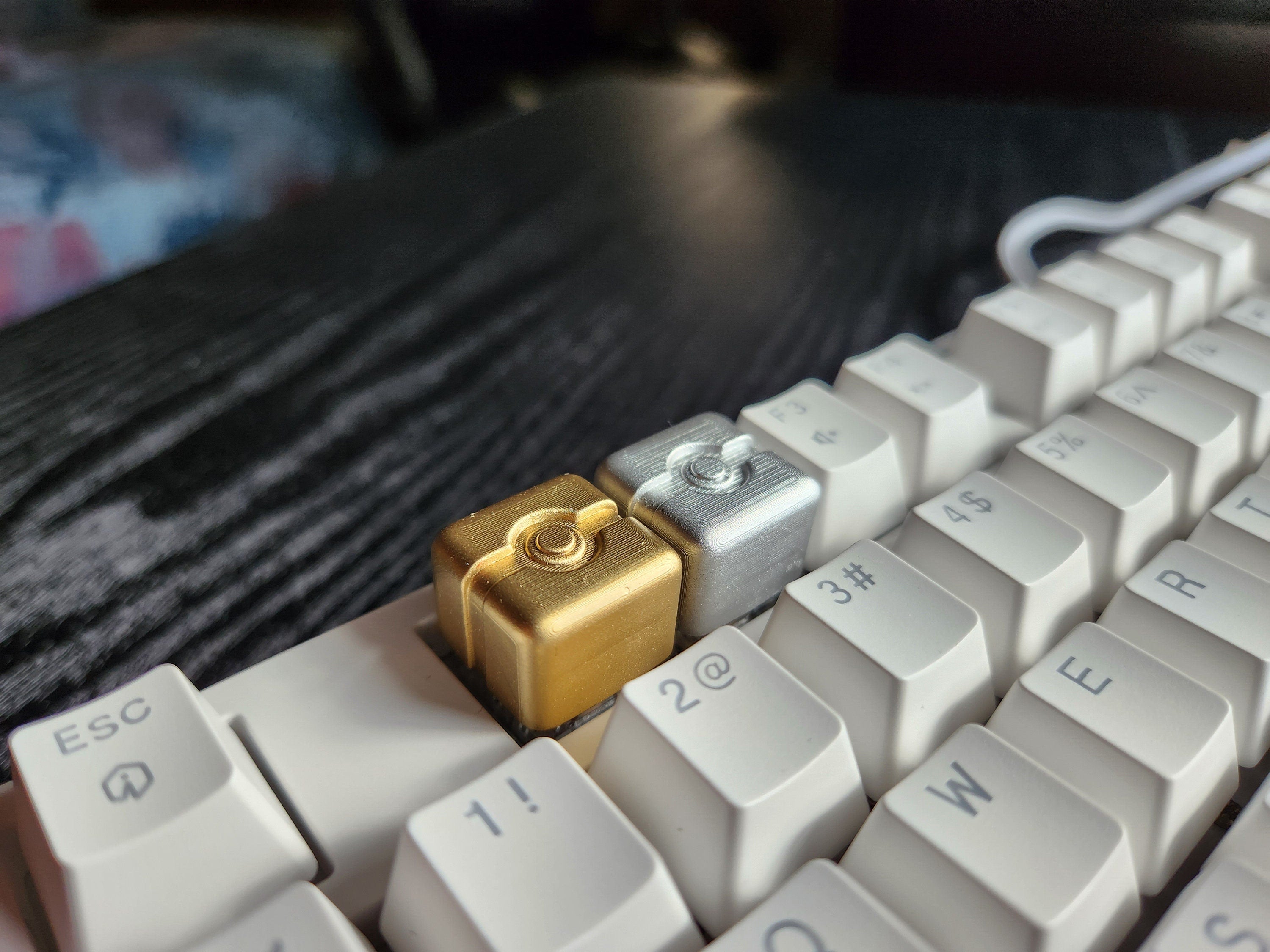 Anime Metallic Keycap - Hand Painted Cute Keycap Designs, My Hero, Cherry MX