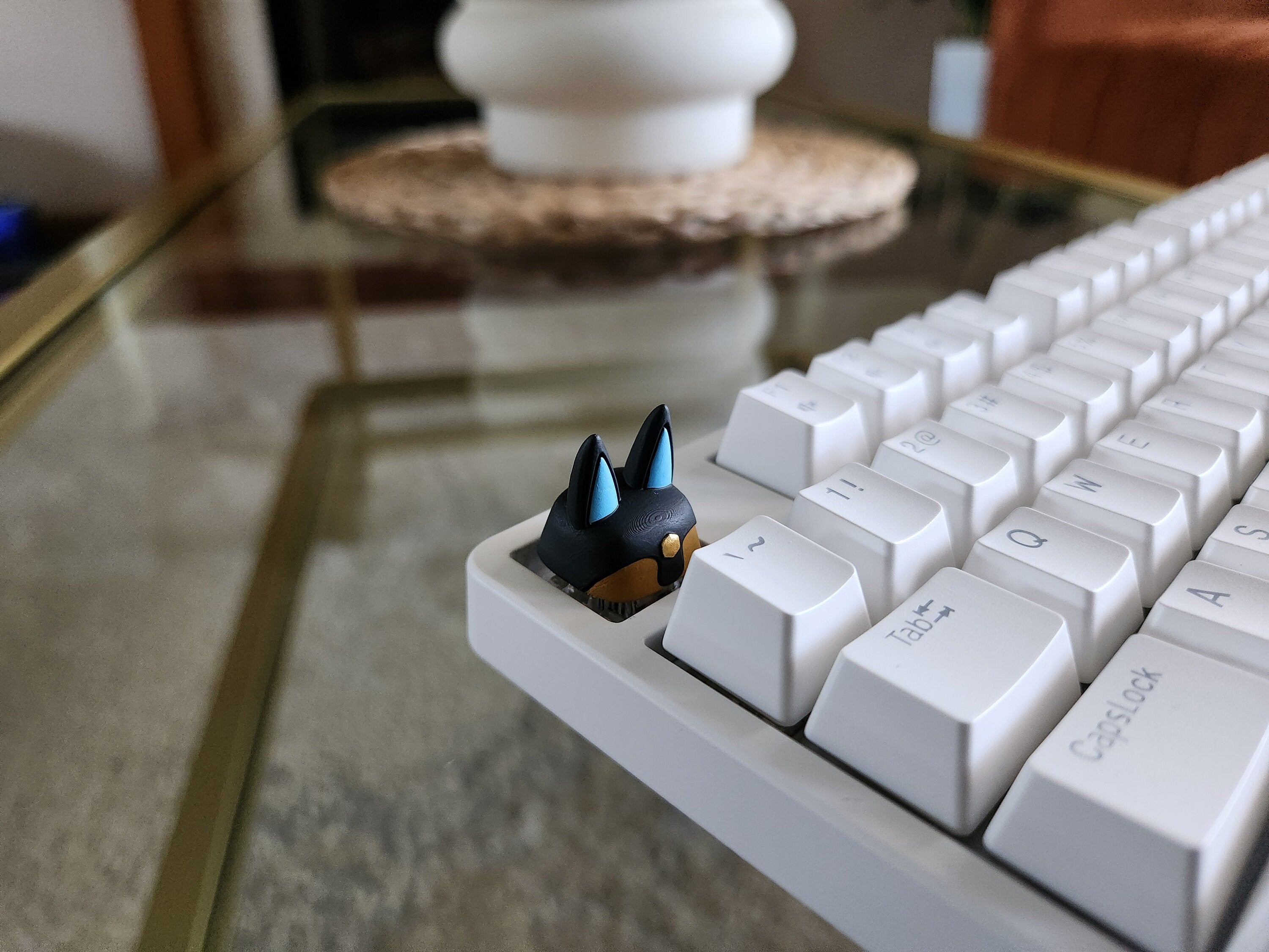 Palworld Anubis Video Game Keycap - Hand Painted Cute Keycap Designs, Cherry MX