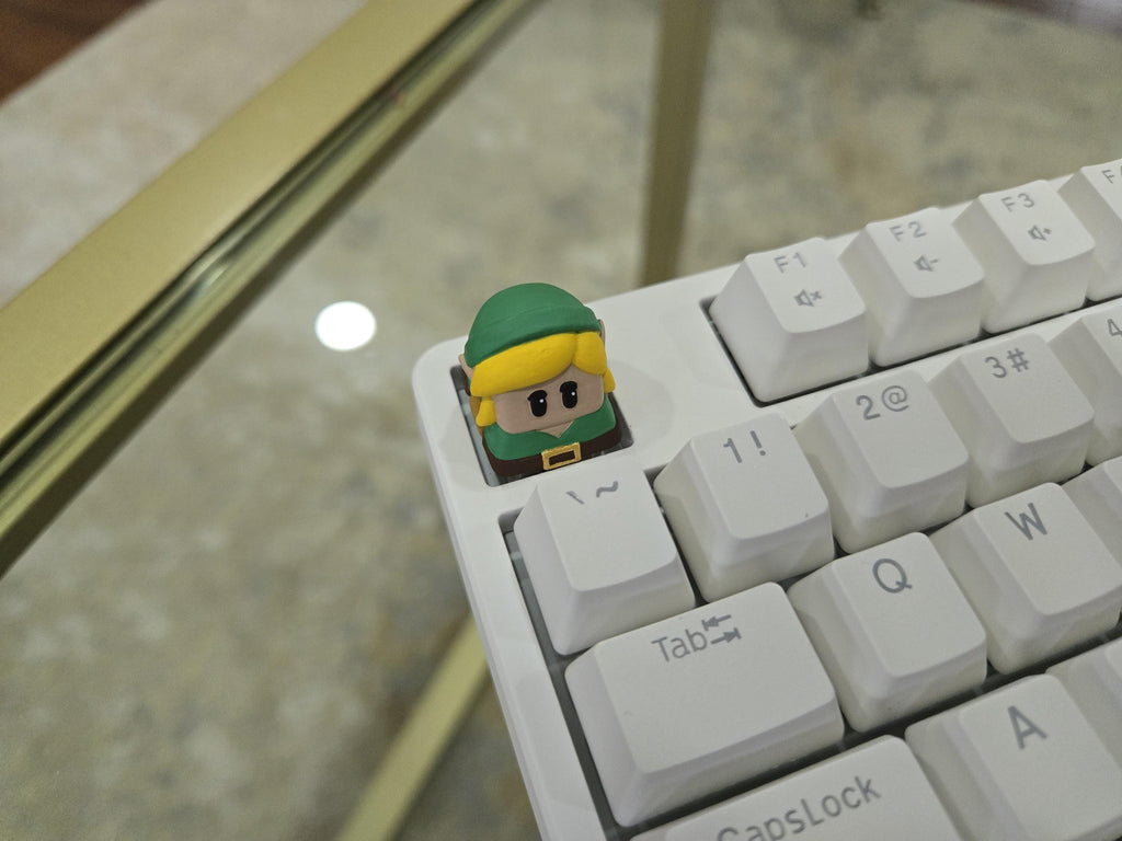 Video Game Link Keycap - Hand Painted, Cute Keycap Designs, Cherry MX