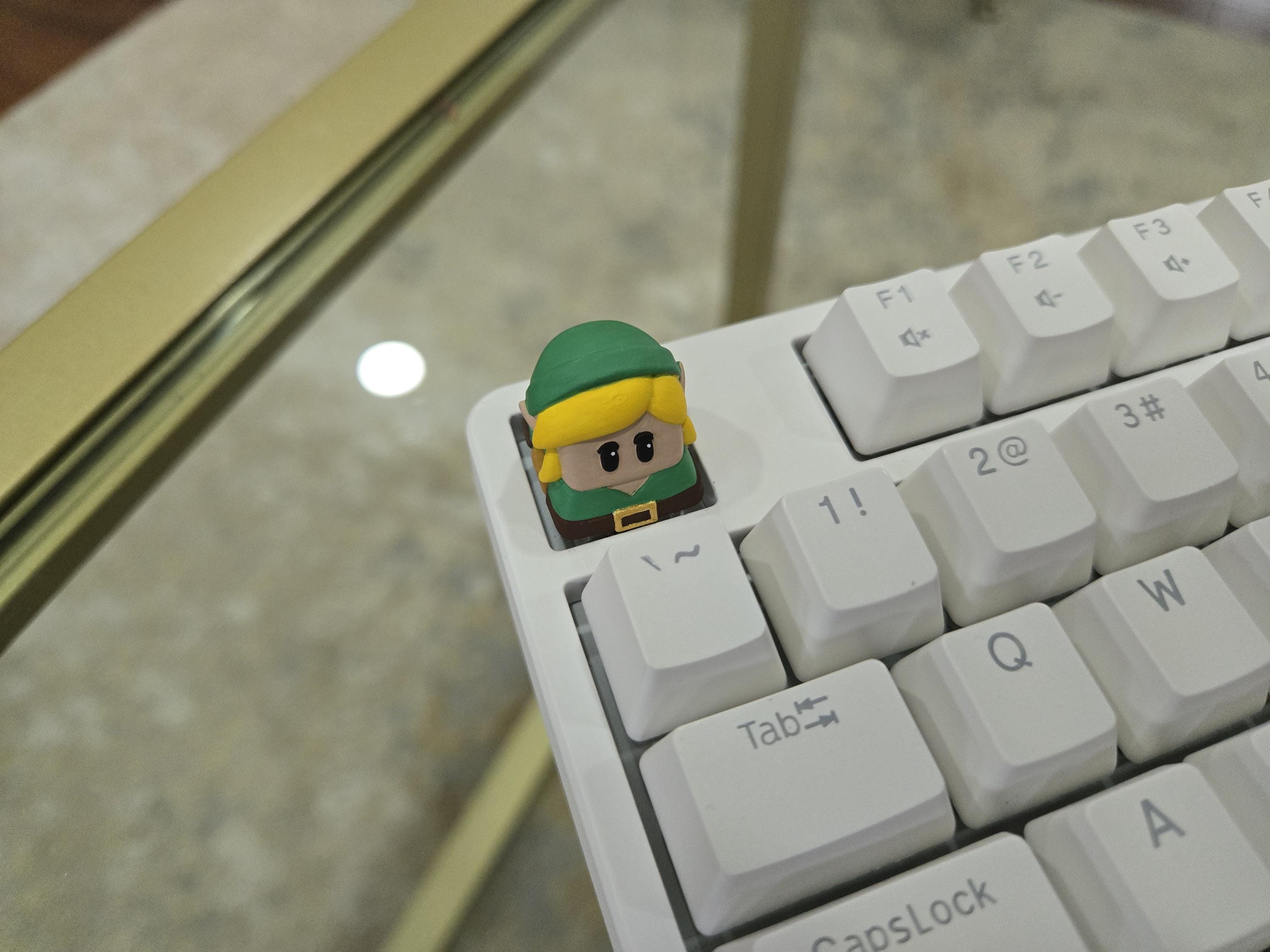 Video Game Link Keycap - Hand Painted, Cute Keycap Designs, Cherry MX