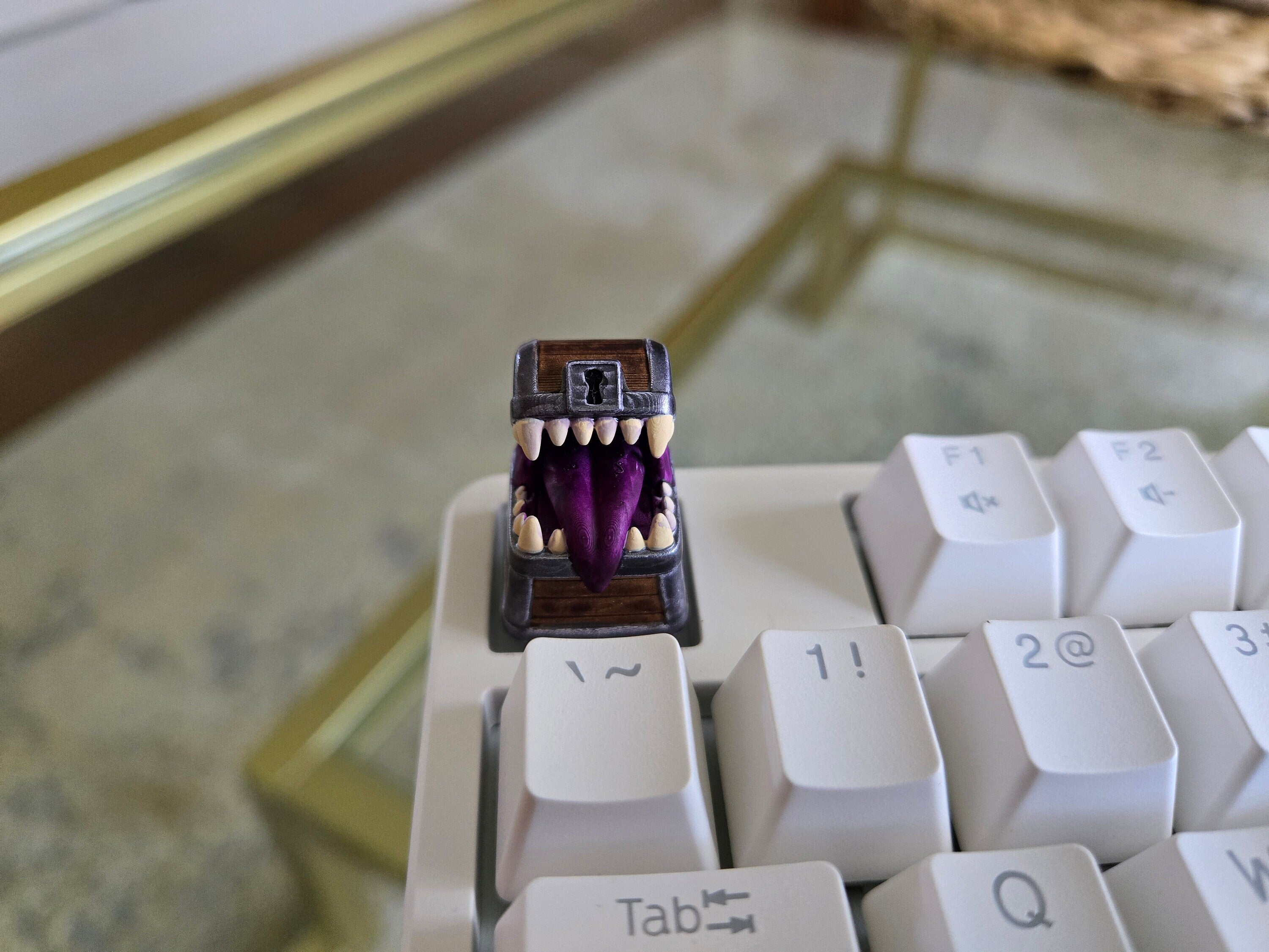 Mimic Chest Keycap - Hand Painted Cute Keycap Designs, Cherry MX