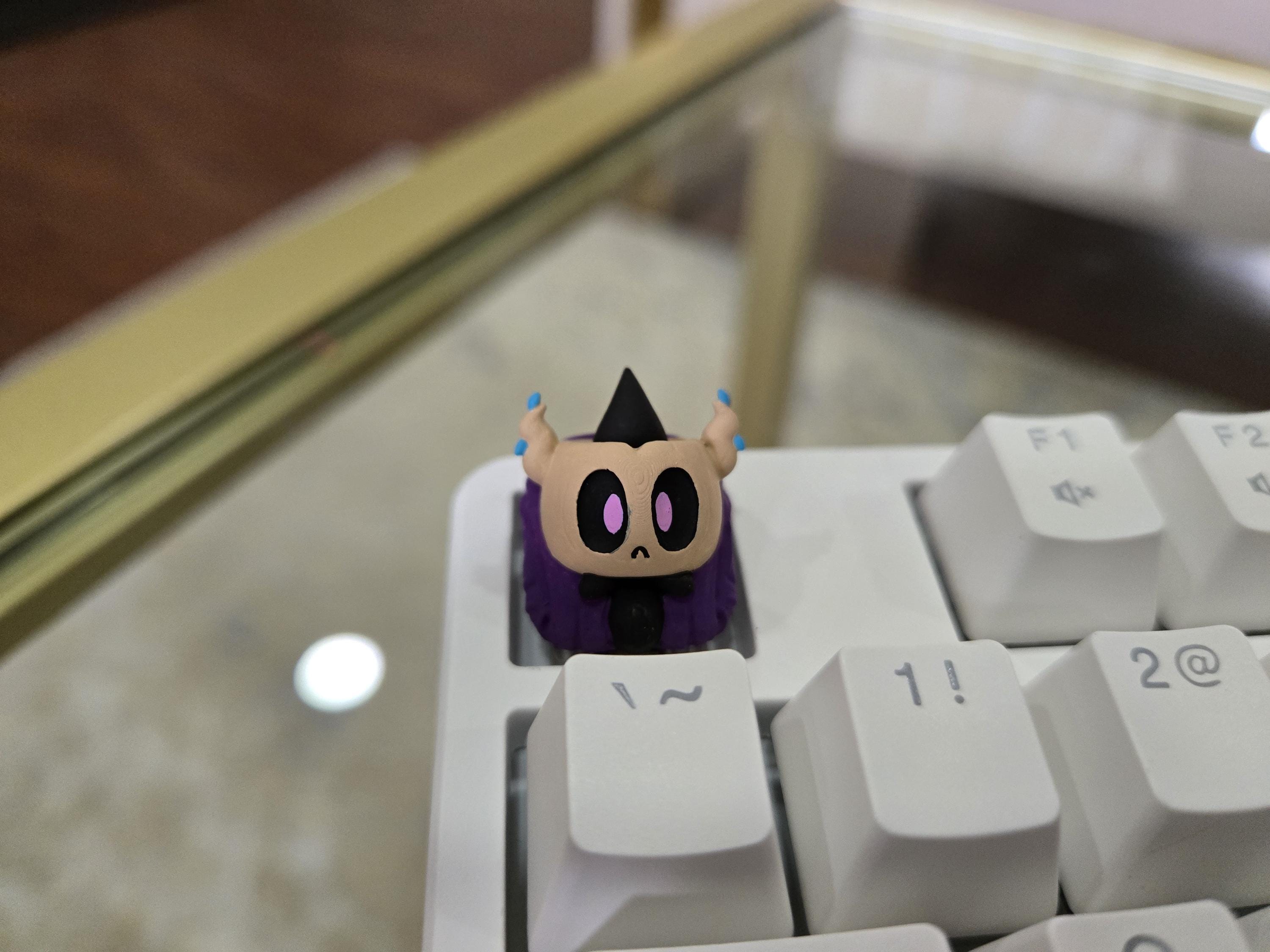 Anime Phantump Keycap - Halloween Hand Painted Cute Keycap Designs, Cherry MX