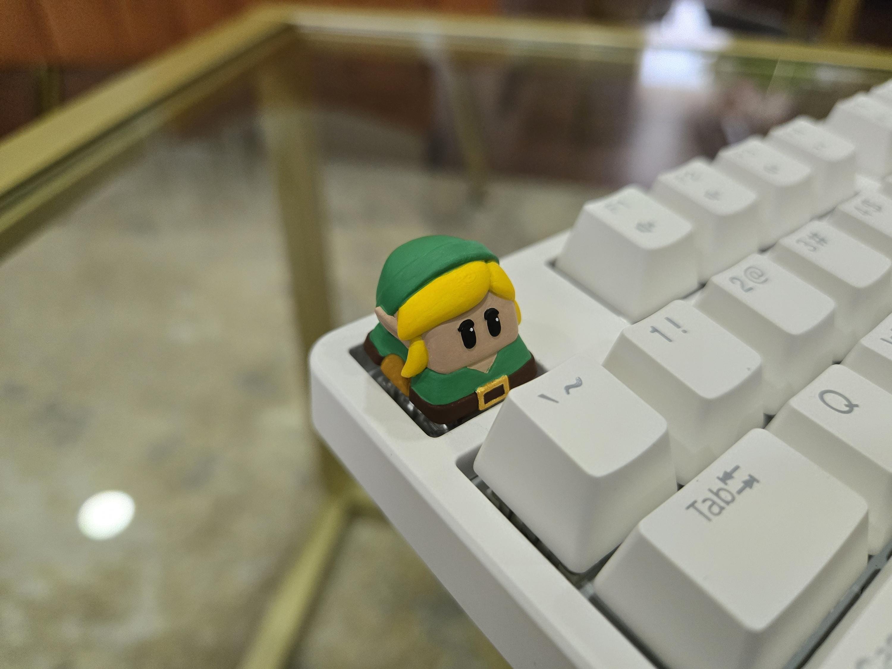 Video Game Link Keycap - Hand Painted, Cute Keycap Designs, Cherry MX